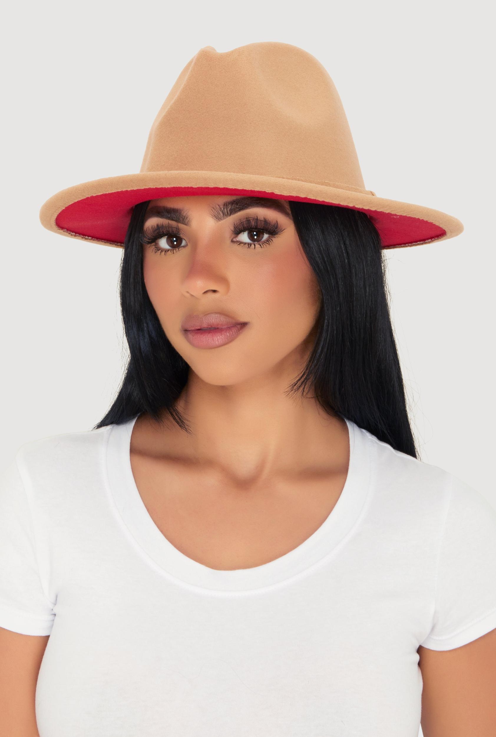 Stylish Faux Suede Panama Hat Female Product Image
