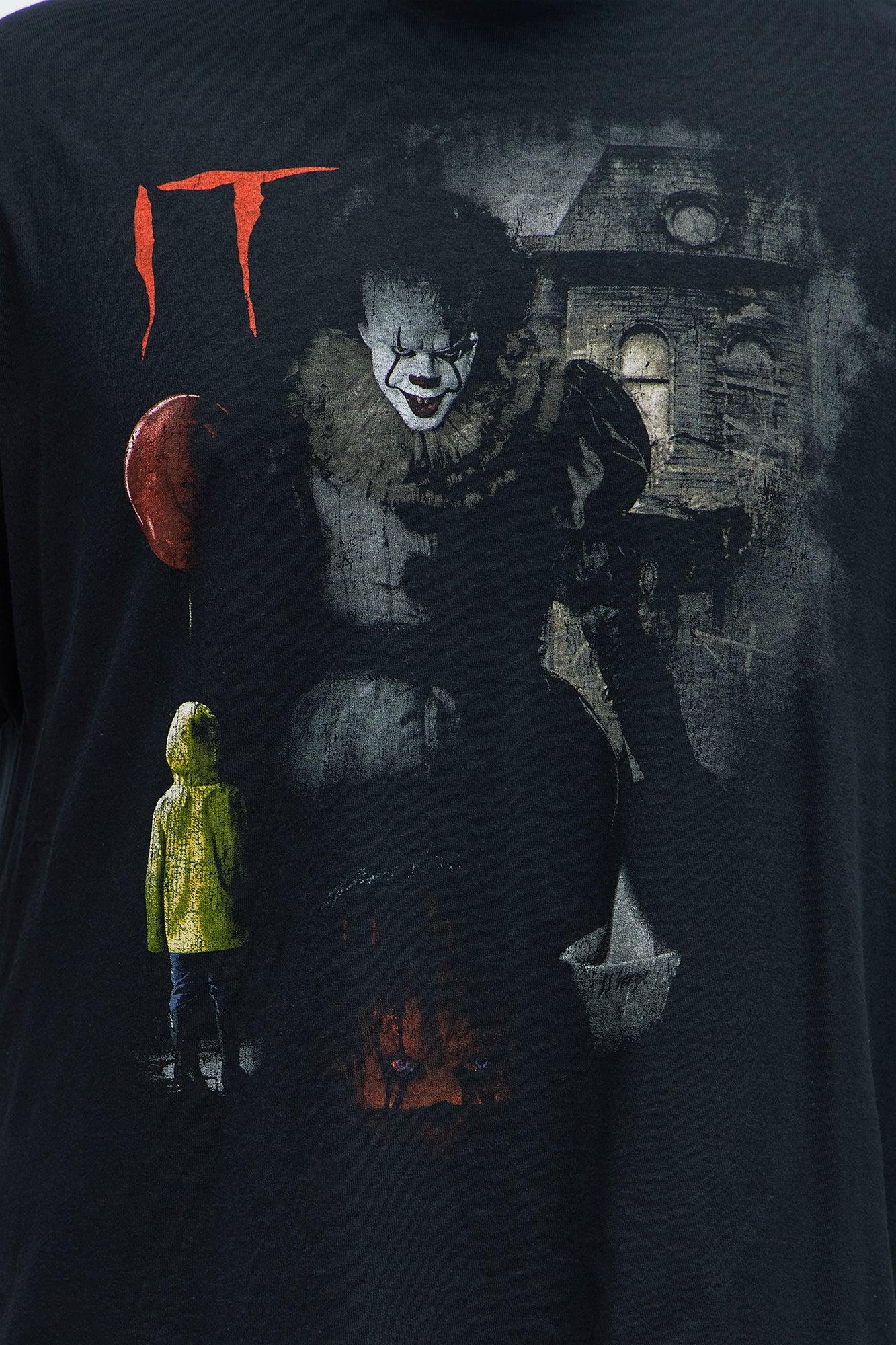 It Pennywise Red Balloon Short Sleeve Tee - Black Male Product Image
