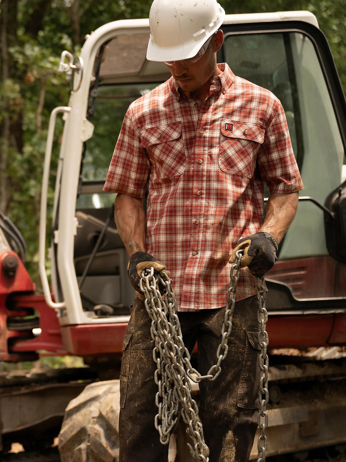 Wrangler RIGGS Workwear® Foreman Plaid Work Shirt | Men's SHIRTS | Wrangler® Product Image