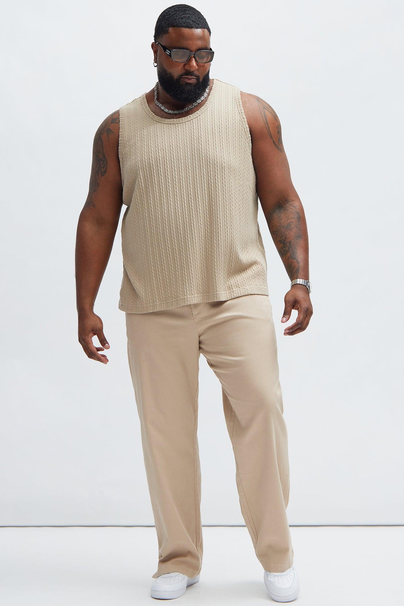 Kellen Textured Tank - Tan Product Image