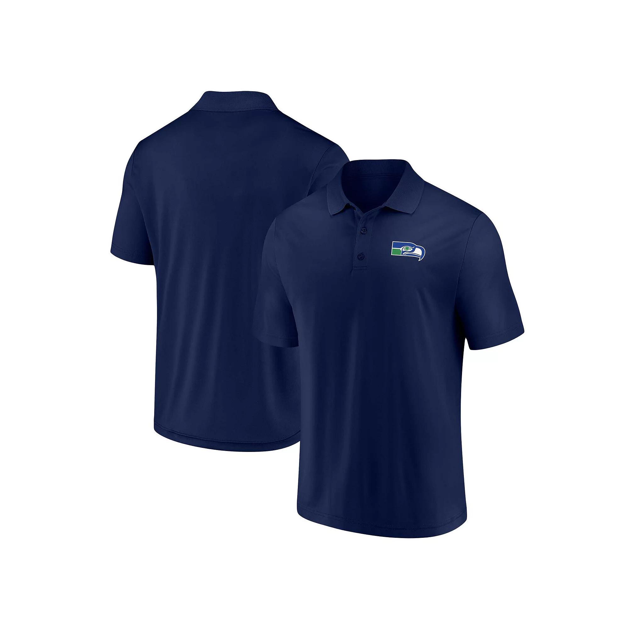 Men's Fanatics Branded College Navy Seattle Seahawks Component Polo, Size: 5XL, Blue Product Image