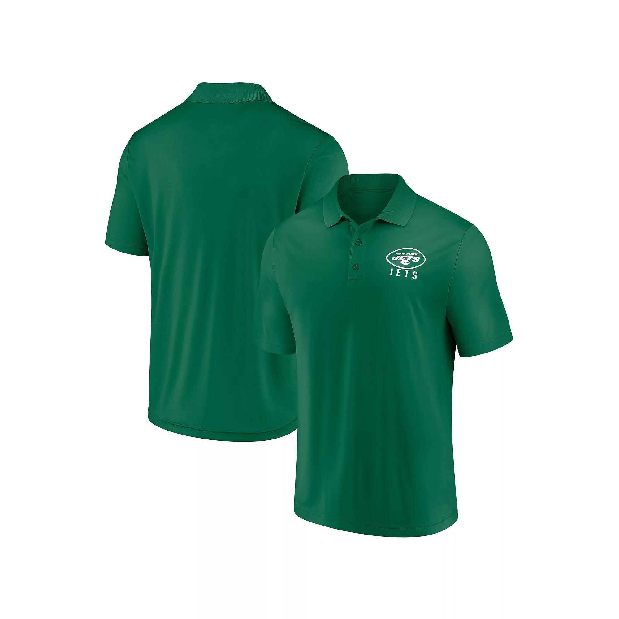 Men's Fanatics Green New York Jets Lockup Polo,  Product Image
