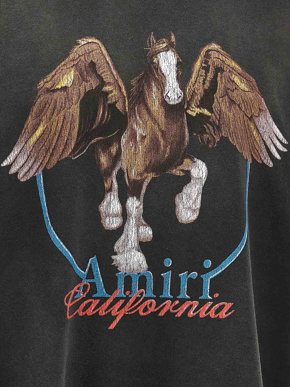 AMIRI Men's Vintage Wash Pegasus T-shirt T-shirt In Black Product Image