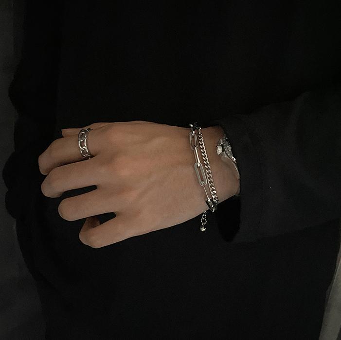 DOUBLE LAYER CHAIN BRACELET Product Image