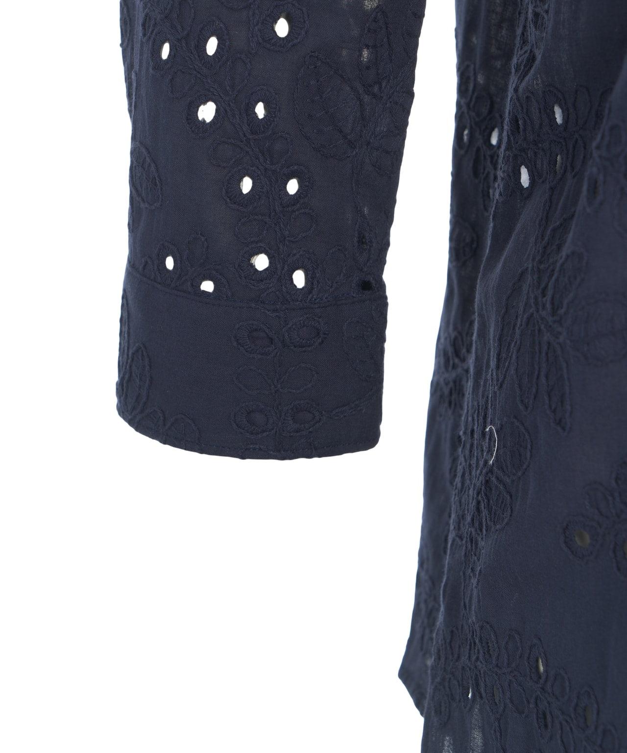 Blouse with perforated embroidery Product Image