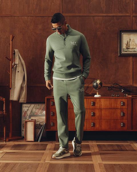 MENS TAYLOR PIQUE LONG SLEEVE TEE - B6T580F200 Male Product Image