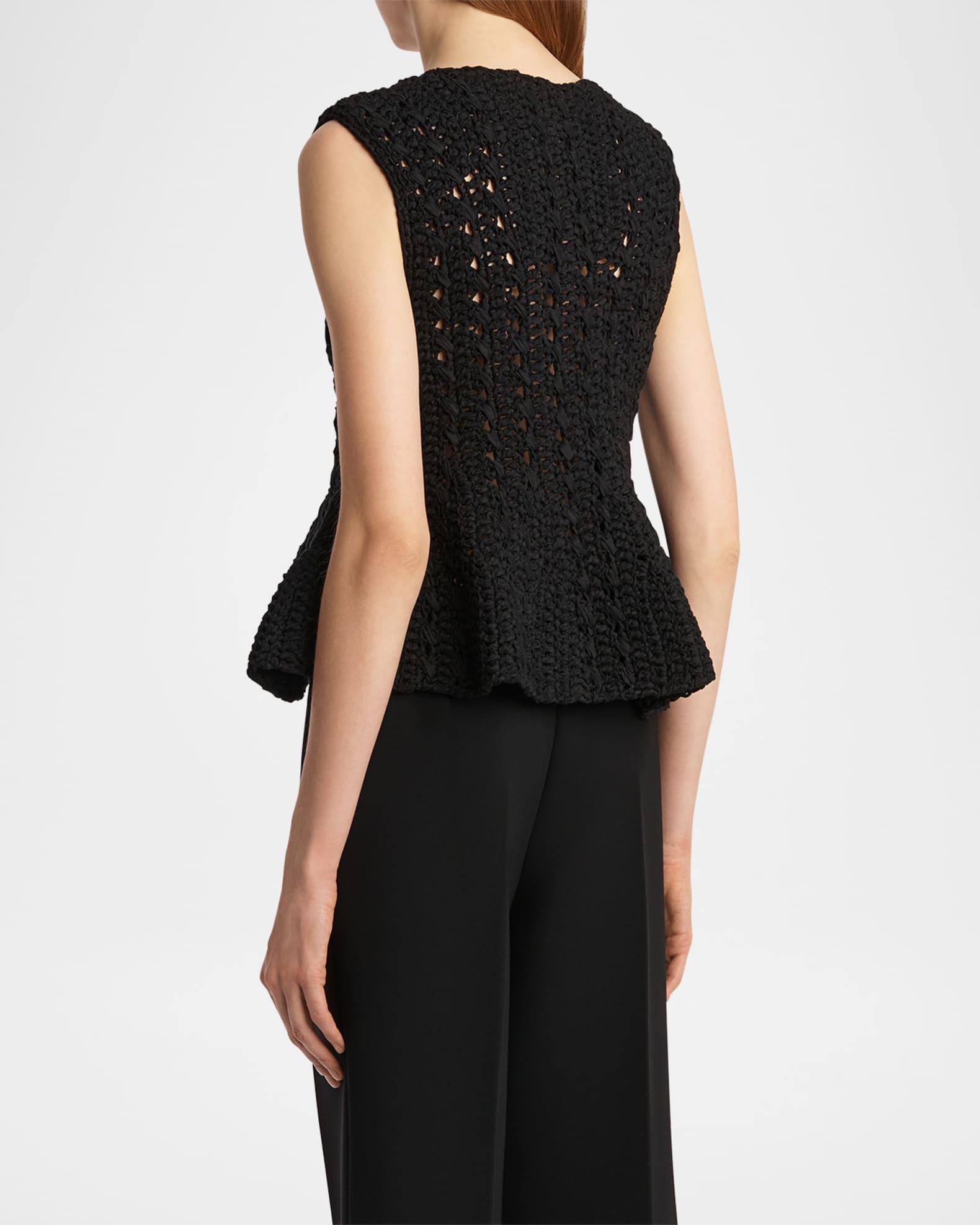 Yuka Crochet Peplum Top Product Image