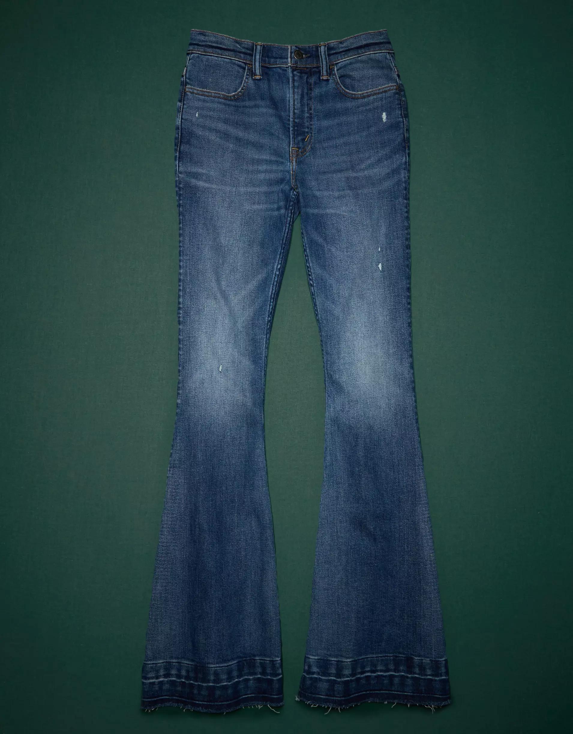 AE77 Premium High-Waisted Flare Jean Product Image