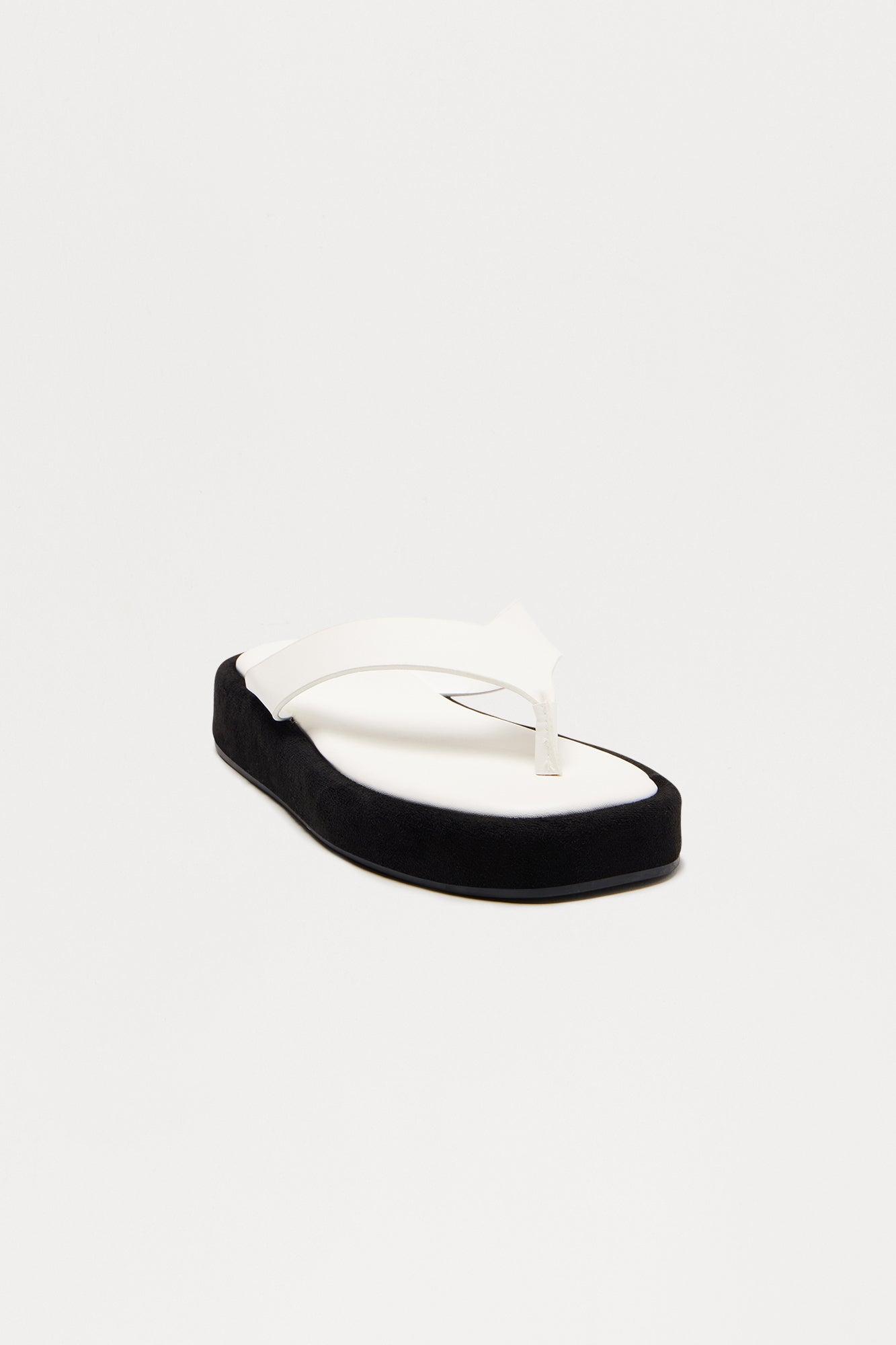 Linny Platform Flip Flops - White Female Product Image