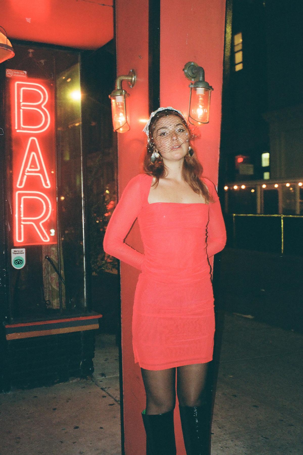 Marilis Dress - Tomato Product Image