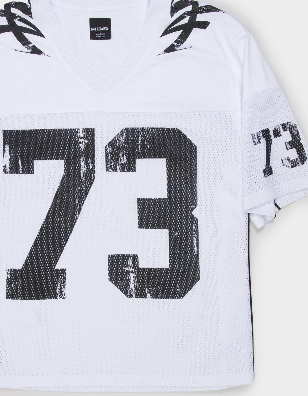 RSQ Mens Mesh Football Jersey - WHITE Product Image