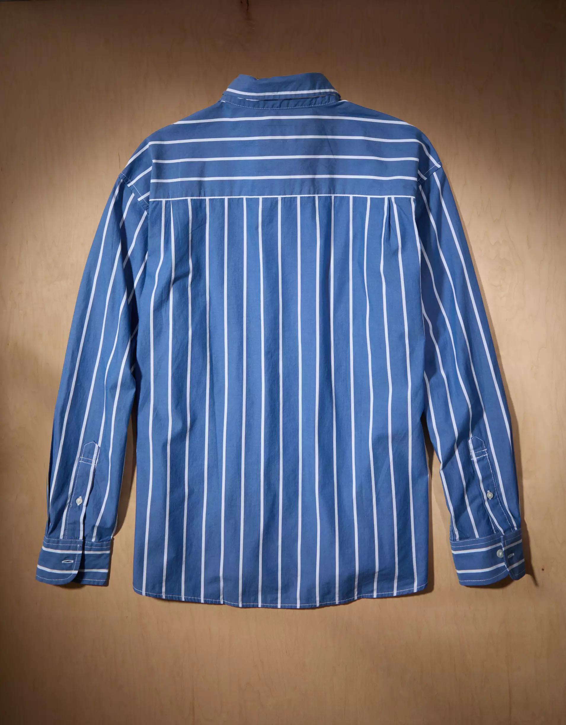 AE x Tru Kolors Poplin Striped Shirt Product Image