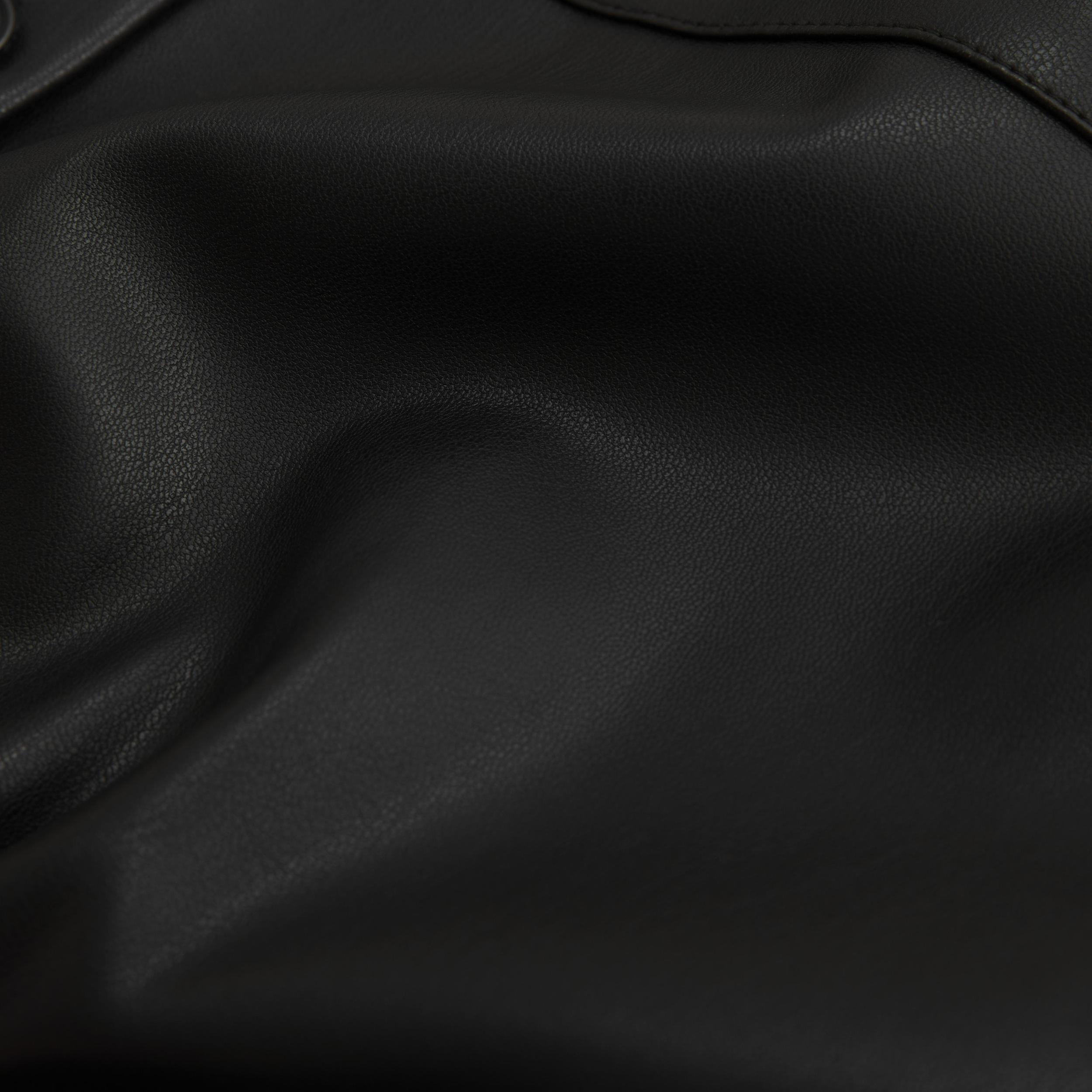 Oversized Vegan Leather Shirt Jacket Product Image