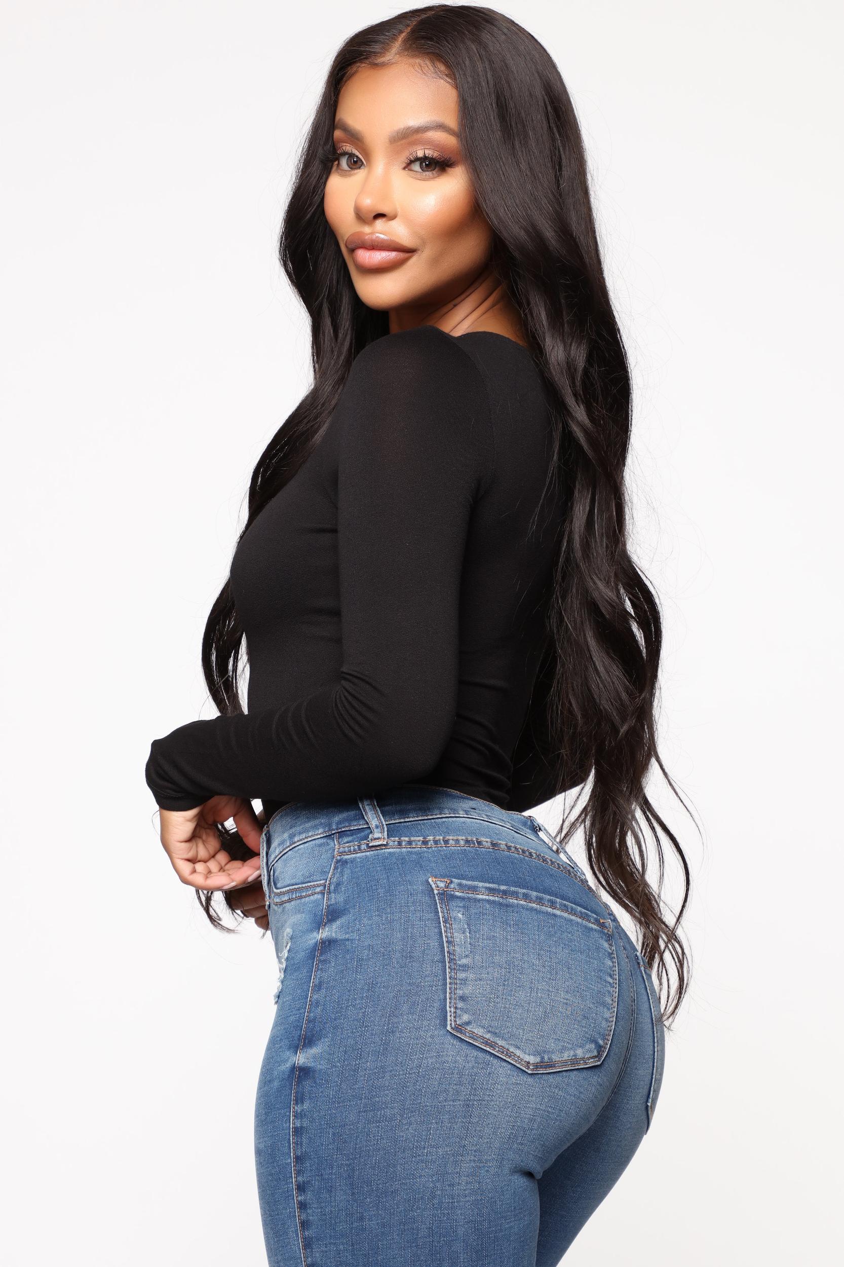 Yasmeen Square Neck Top - Black Product Image