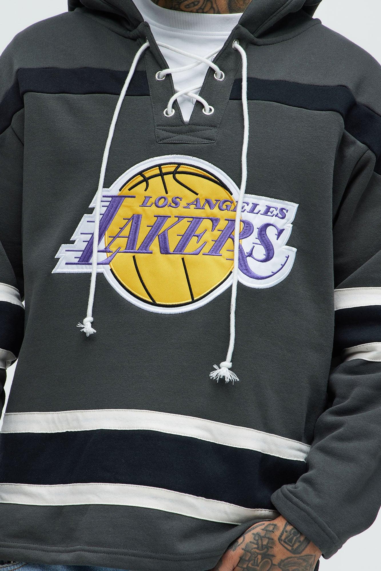 Lakers Body Check Hoodie - Grey Male Product Image