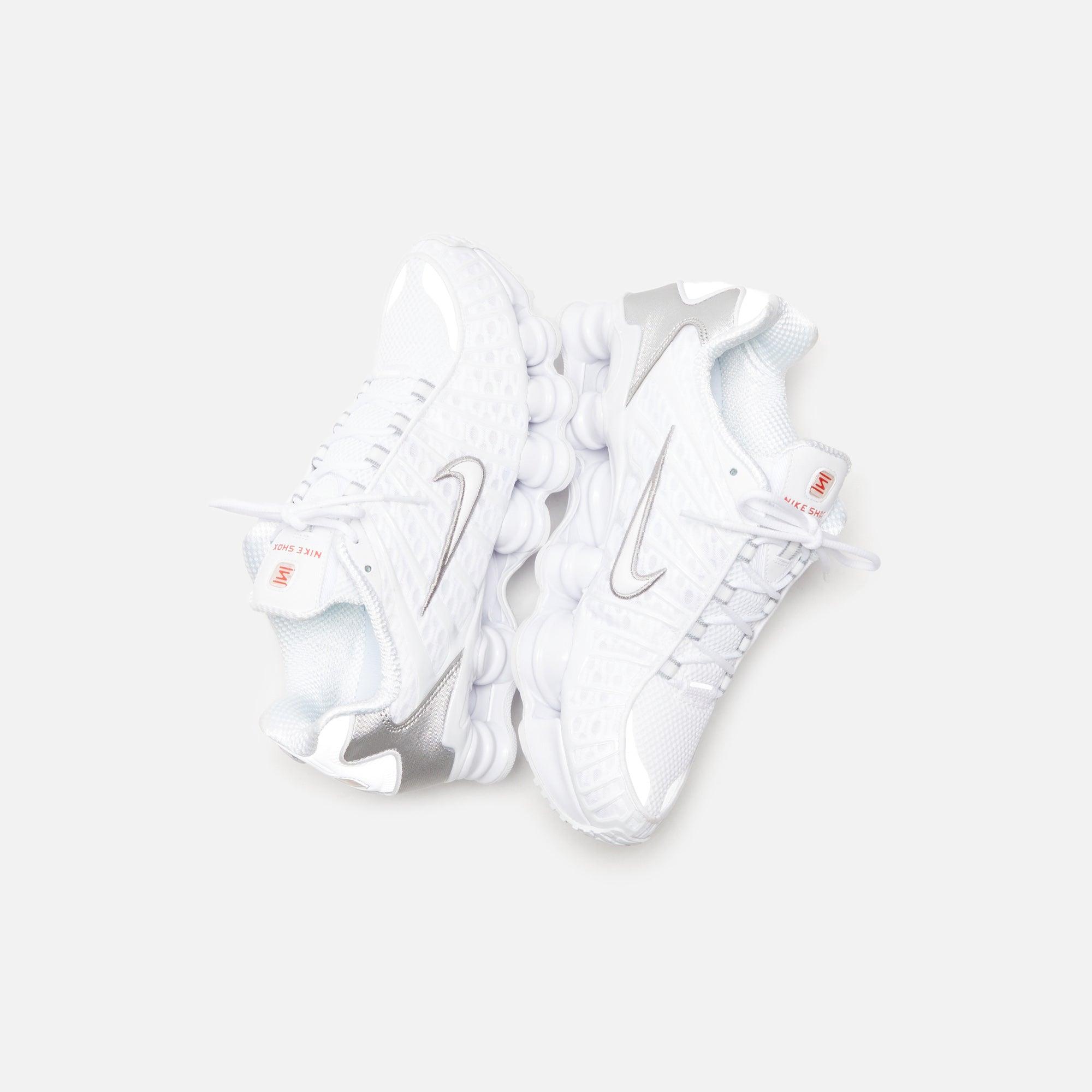 Nike WMNS Shox TL - White / Metallic Silver / Max Orange Female Product Image