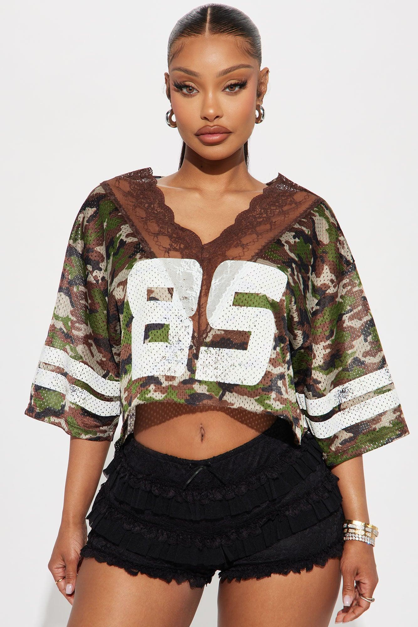 Alix Camo Jersey Tee - Camouflage Product Image