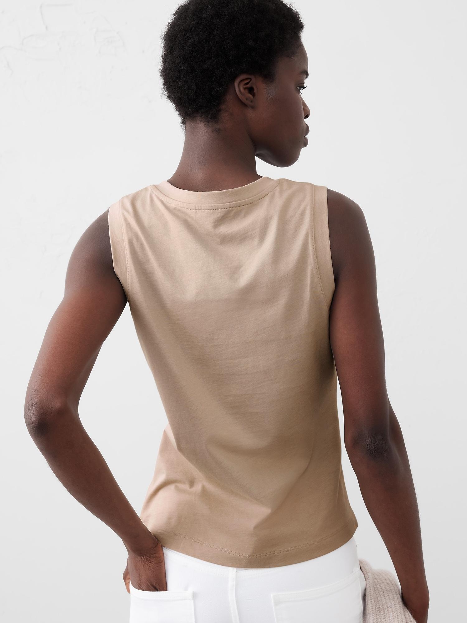 Premium Cotton V-Neck Tank Product Image