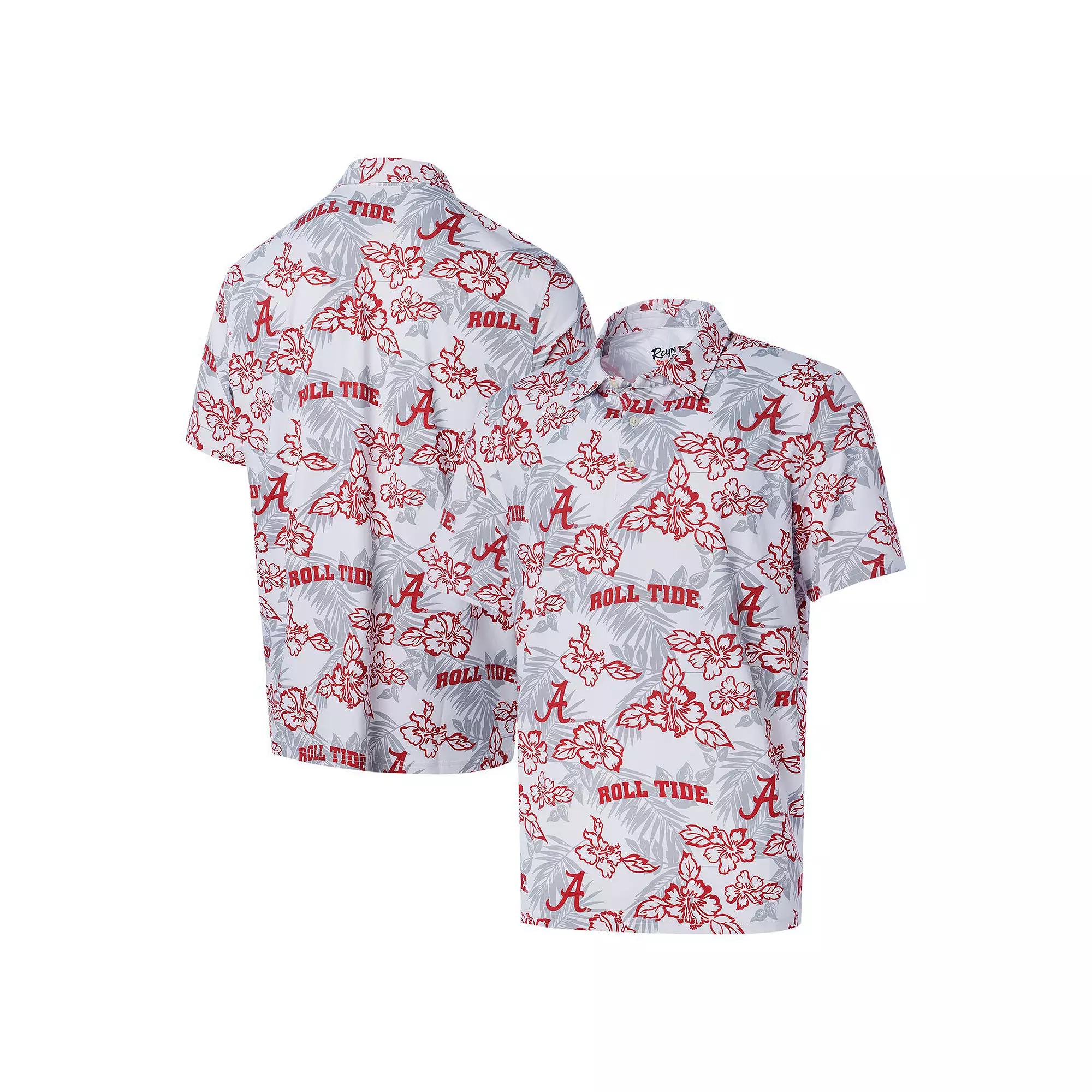 Men's Reyn Spooner White Alabama Crimson Tide Performance Polo, Size: Medium Product Image