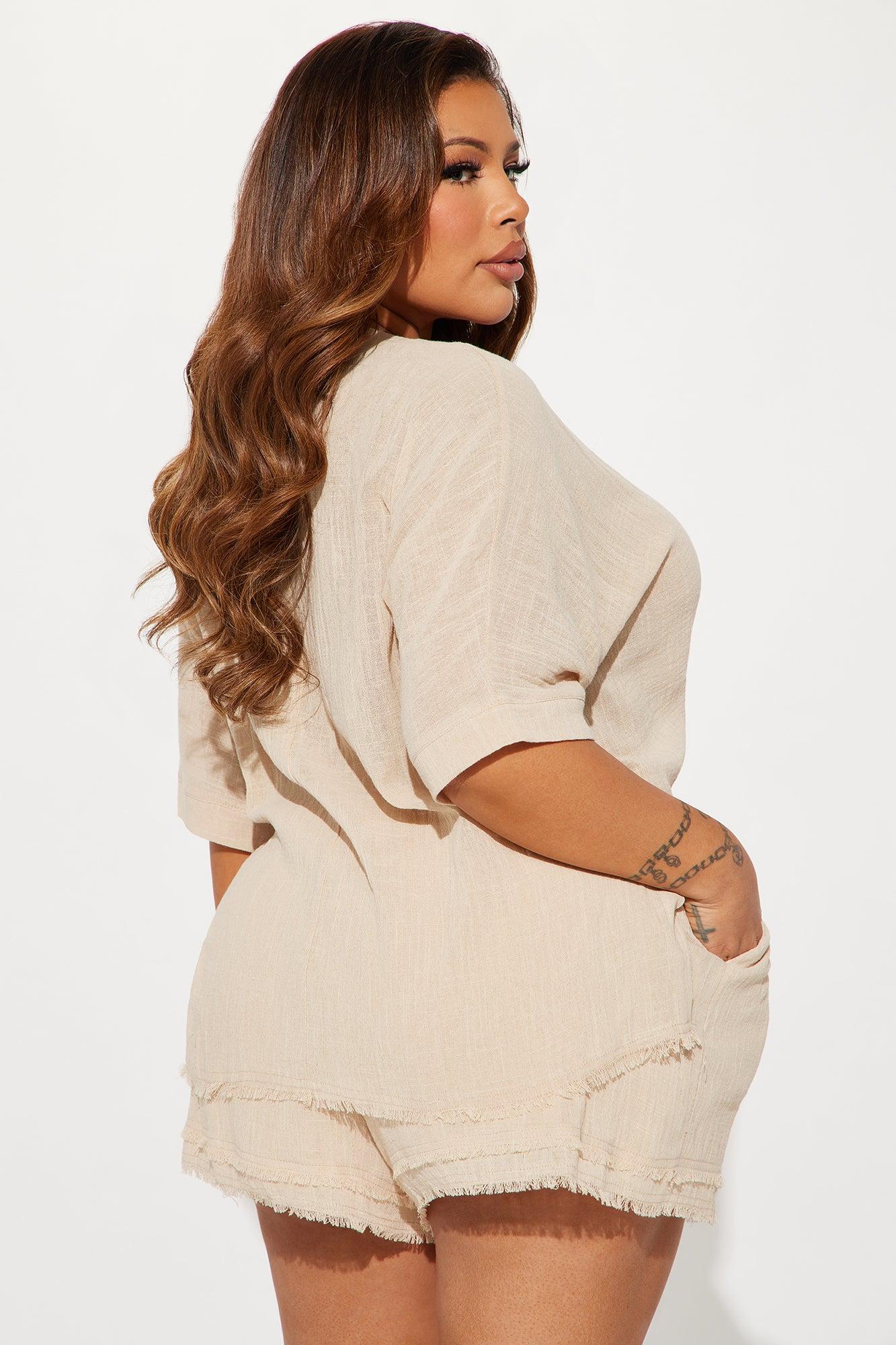 Ashley Short Set - Taupe Product Image