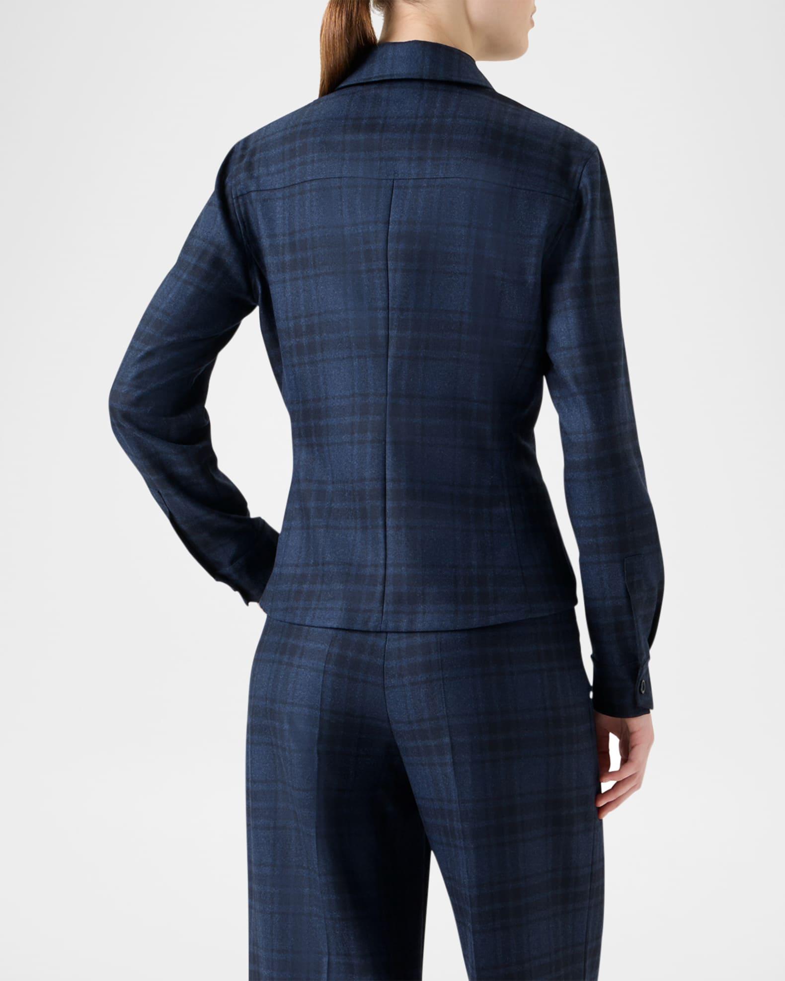 Long-Sleeve Check Flannel Shirt  Product Image