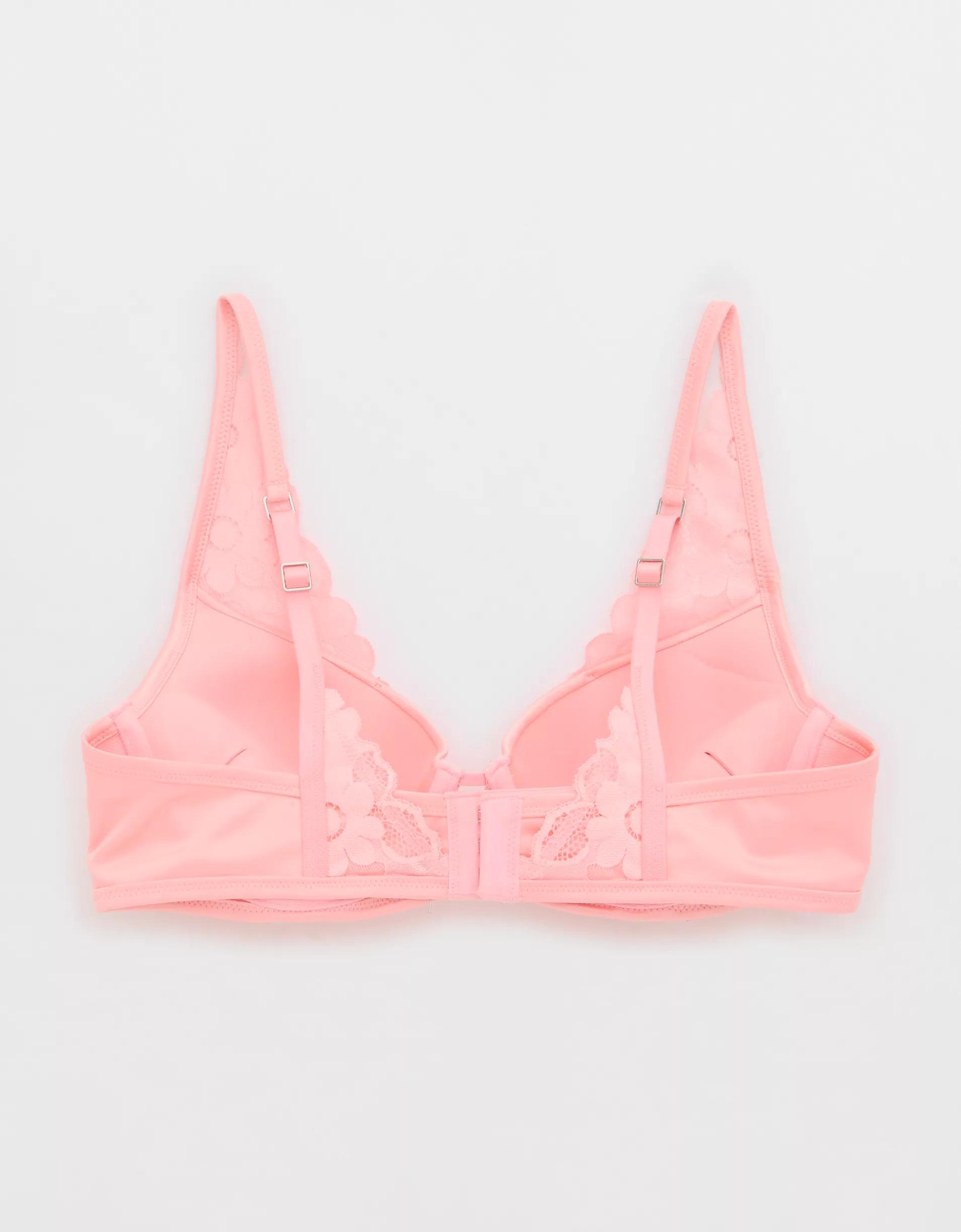 Show Off Plunge Push Up Real Lace Bra Product Image