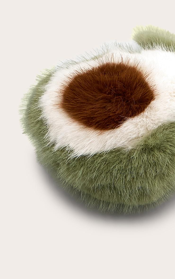 Fluffy Green Avocado Keyring Product Image