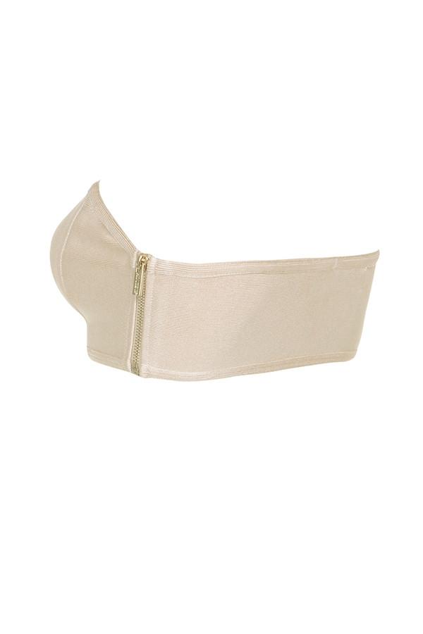 Naked  beige bandage strapless bra Product Image