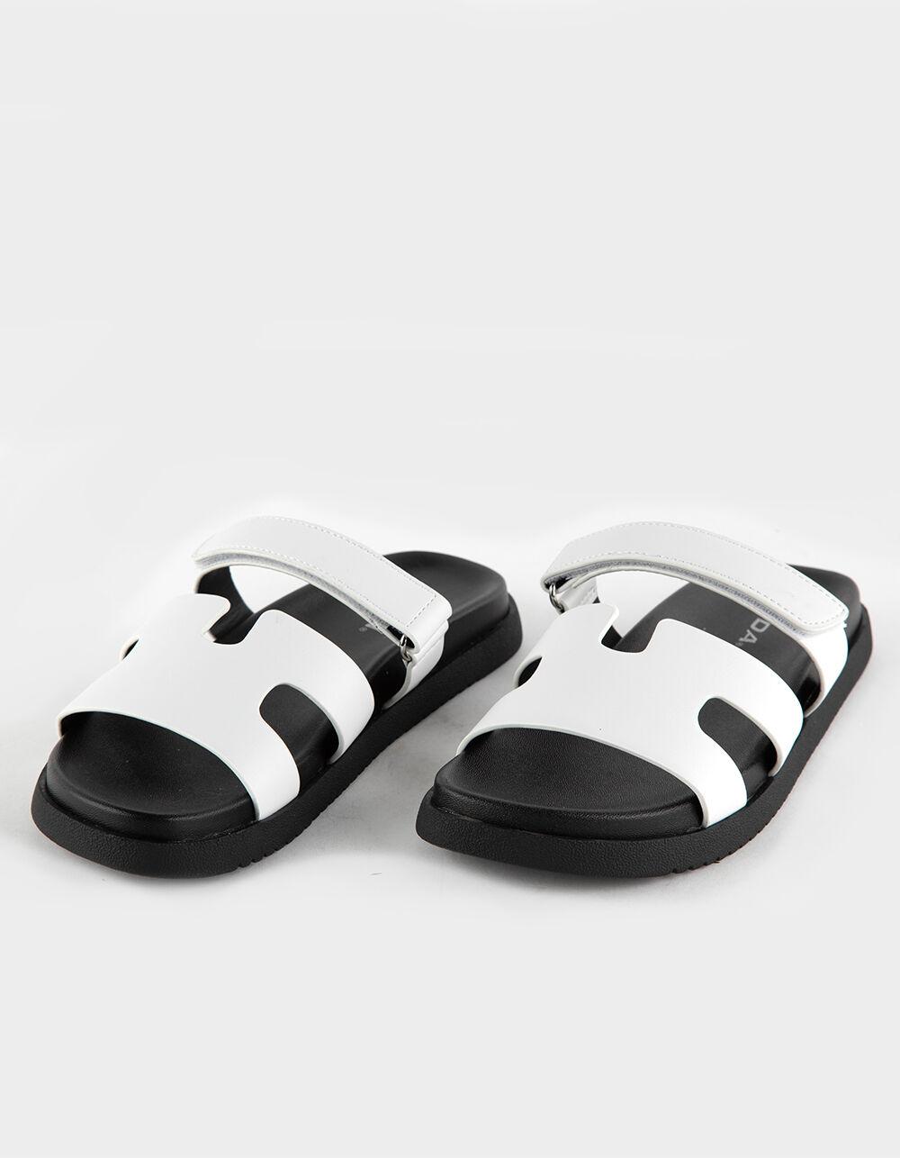 SODA Bianca Womens Slide Sandals - WHITE Product Image