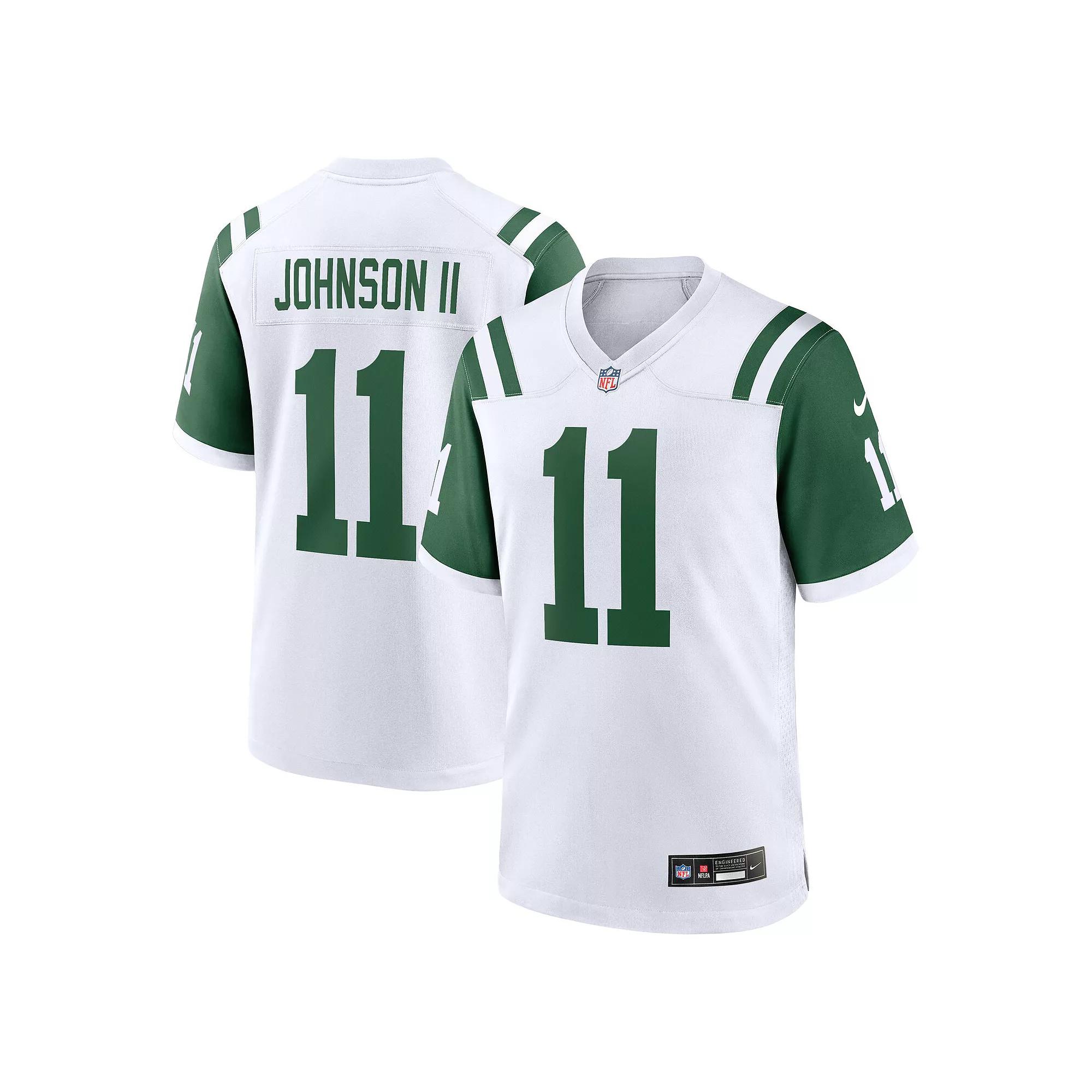 Men's Nike Jermaine Johnson II White New York Jets Classic Alternate Game Jersey,  Product Image