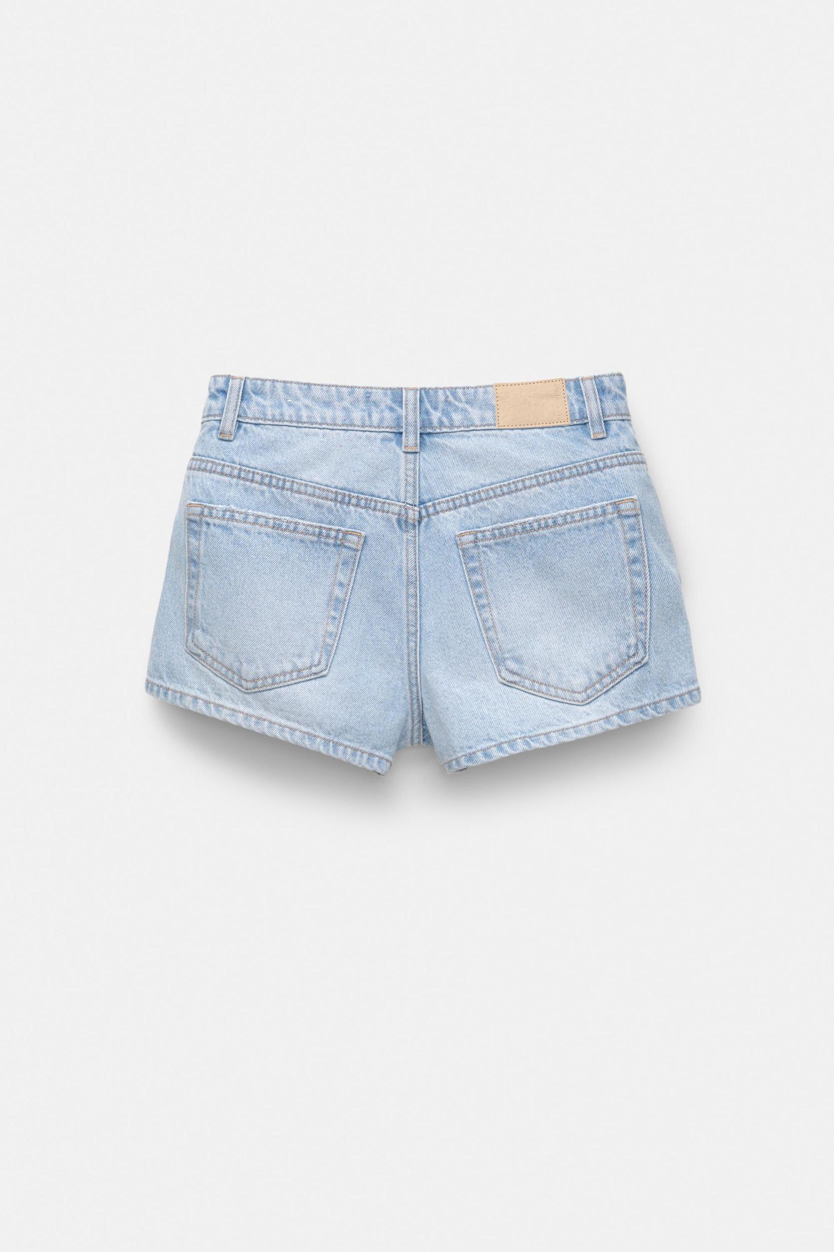 Rhinestone denim shorts Product Image