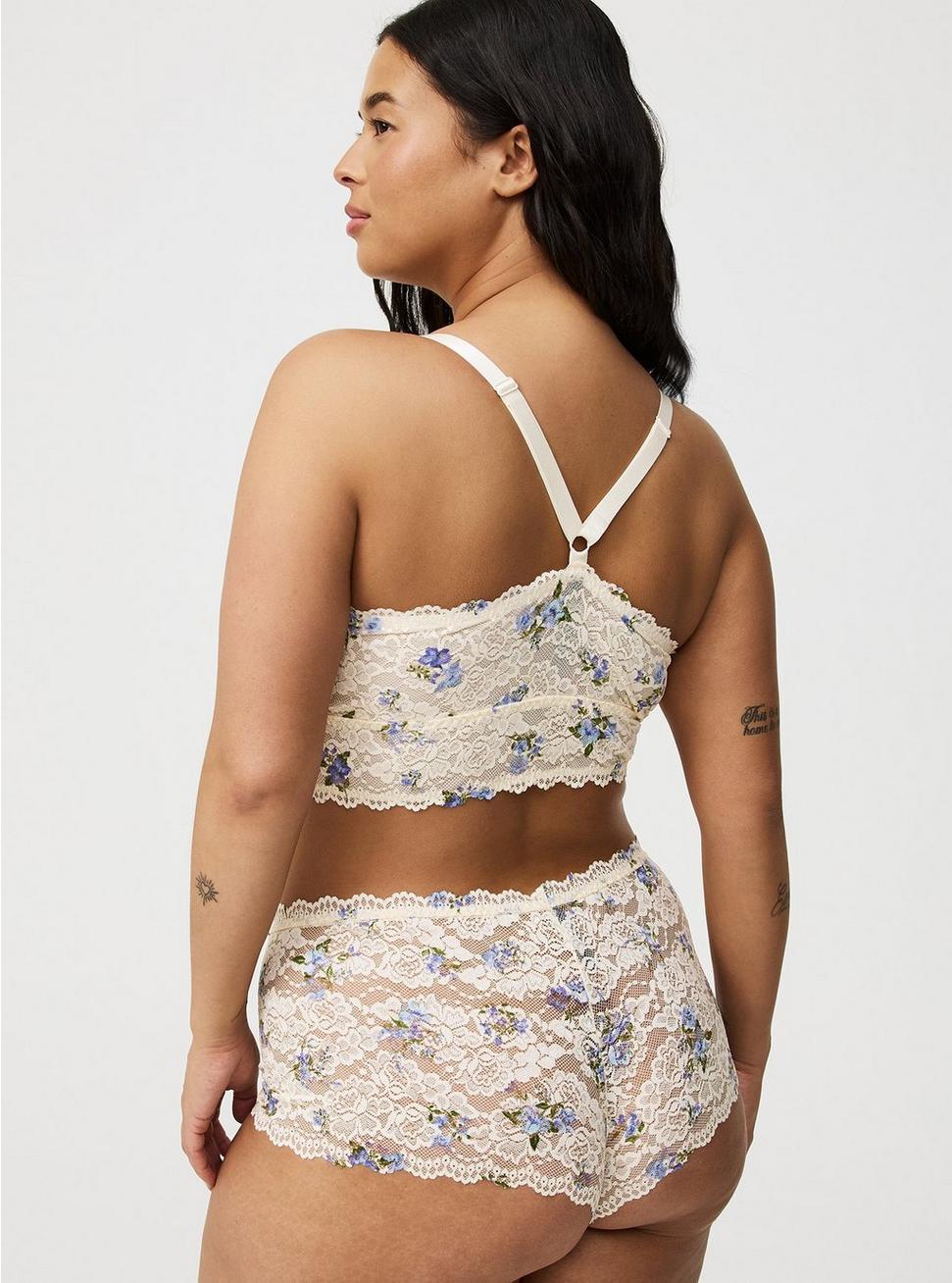 Mid-Rise Simply Lace Cheeky Panty Product Image