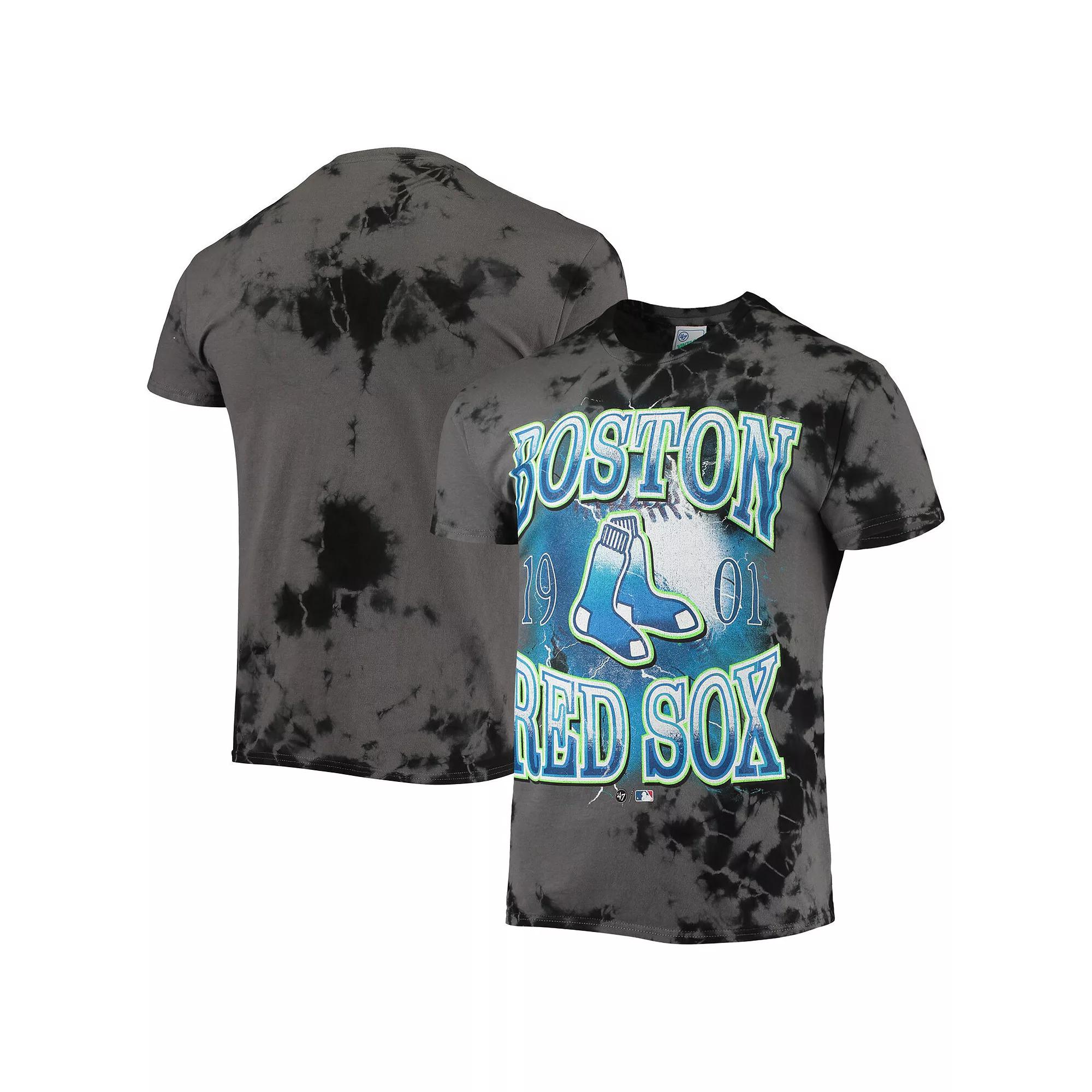 Men's '47 Charcoal Boston Red Sox Wonder Boy Vintage Tubular T-Shirt,  Product Image