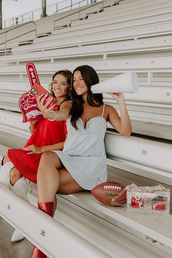 Nashville Nights Denim Mini Dress in Light Wash Product Image