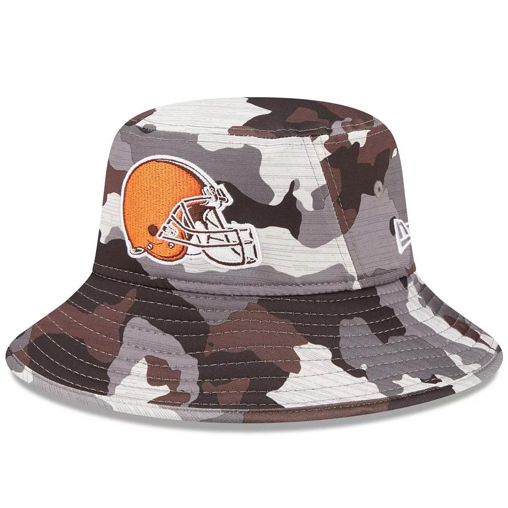 Men's New Era Camo Cleveland Browns 2022 NFL Training Camp Official Bucket Hat, Green Product Image