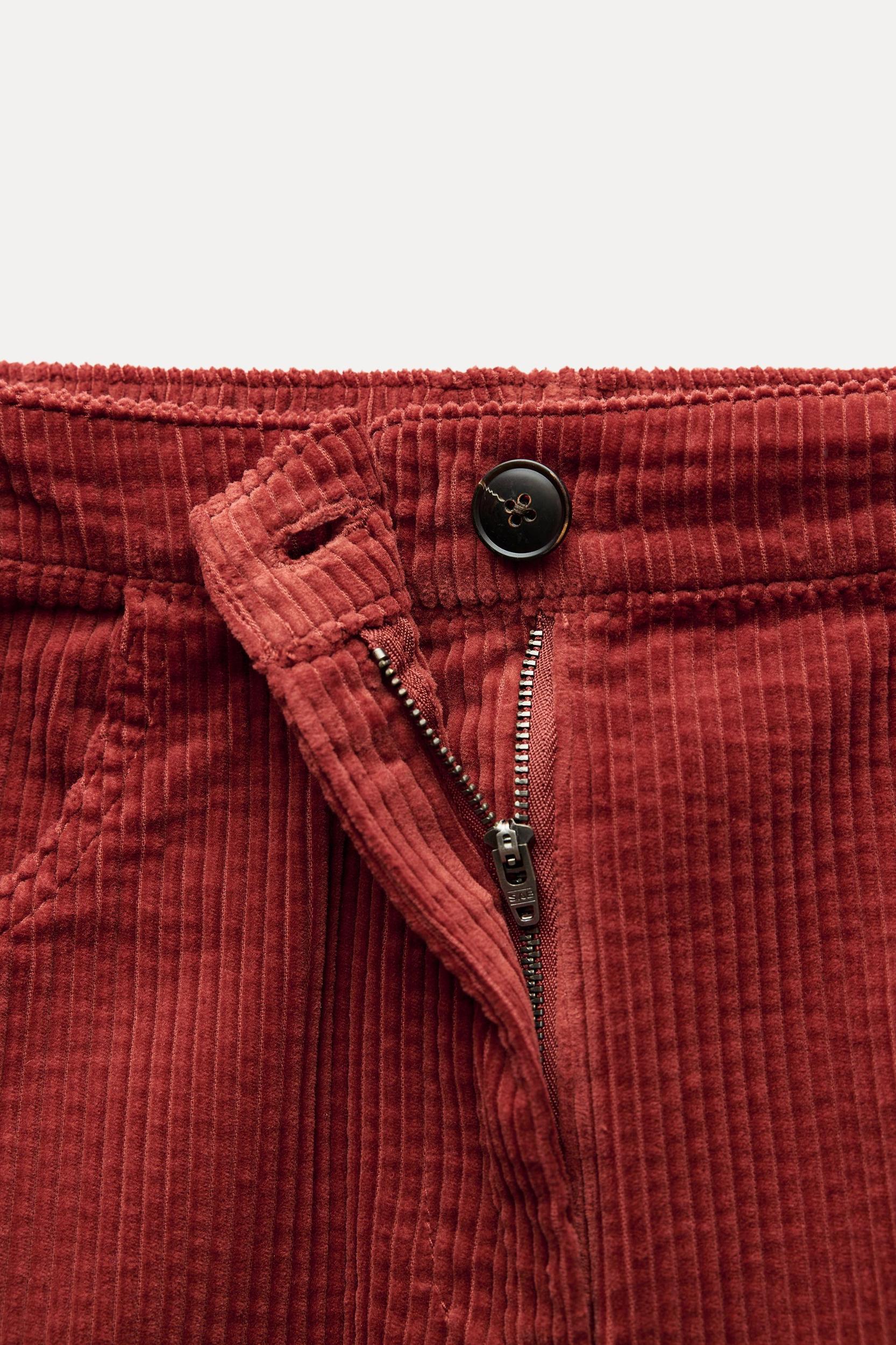 ZW COLLECTION CORDUROY WIDE-LEG PANTS Product Image