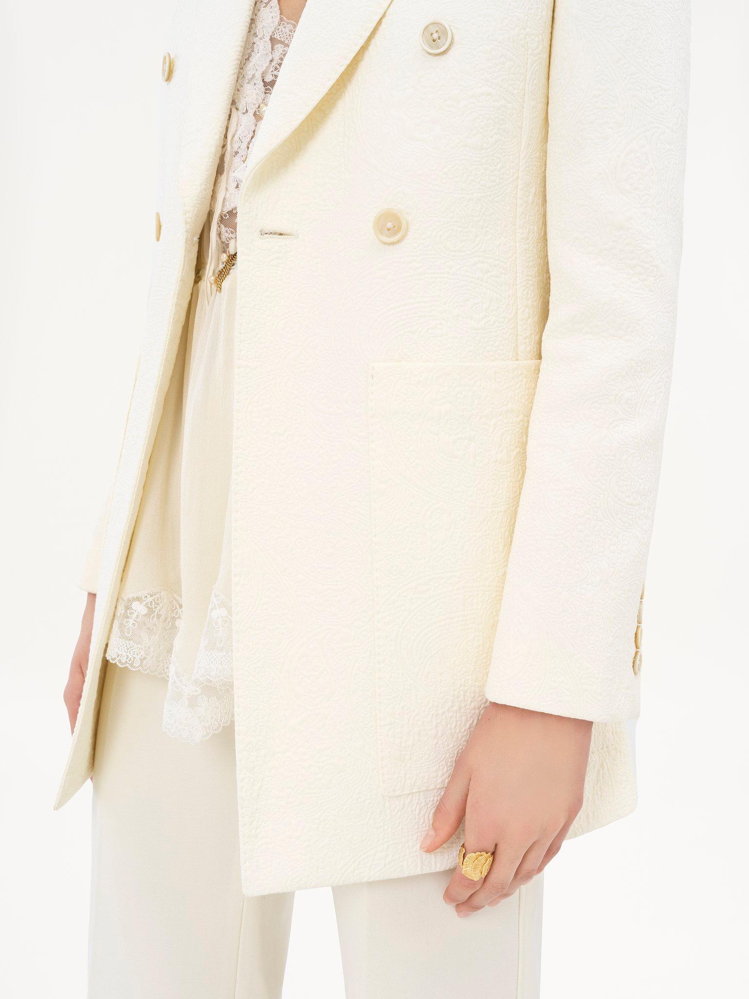 Tailored jacket in cotton-mix jacquard Product Image