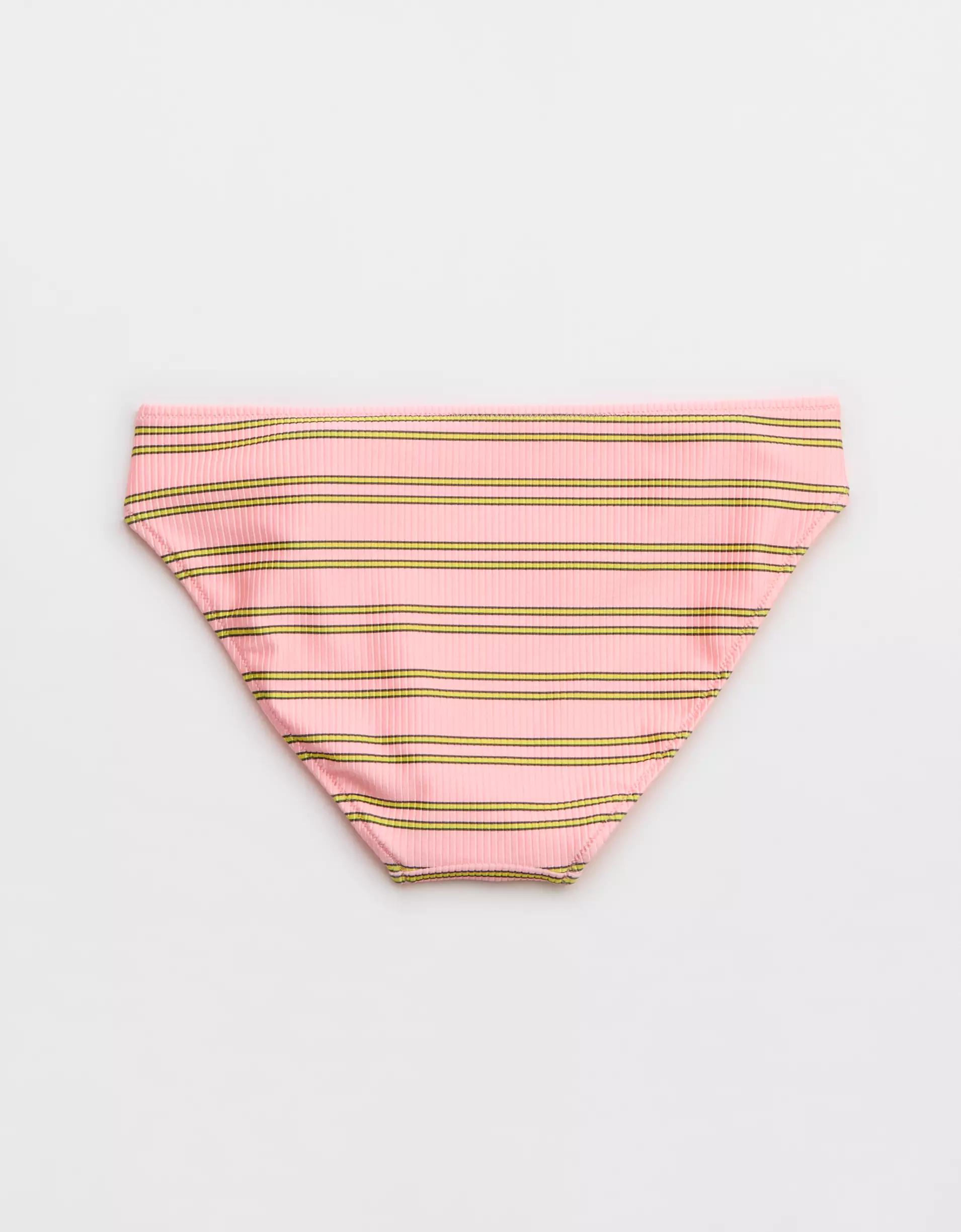 Aerie Shine Rib Full Coverage Bikini Bottom Product Image