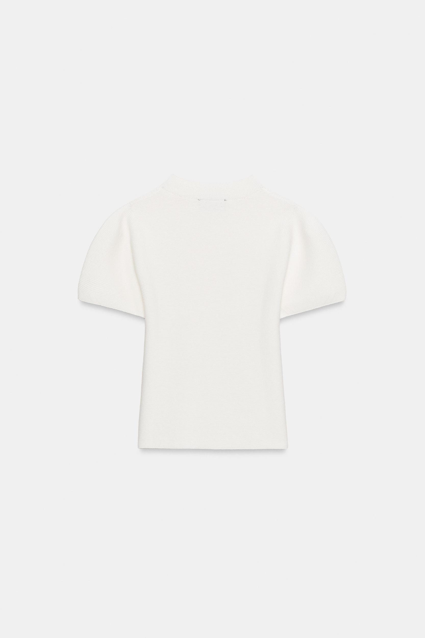 PUFF SLEEVE KNIT TOP Product Image