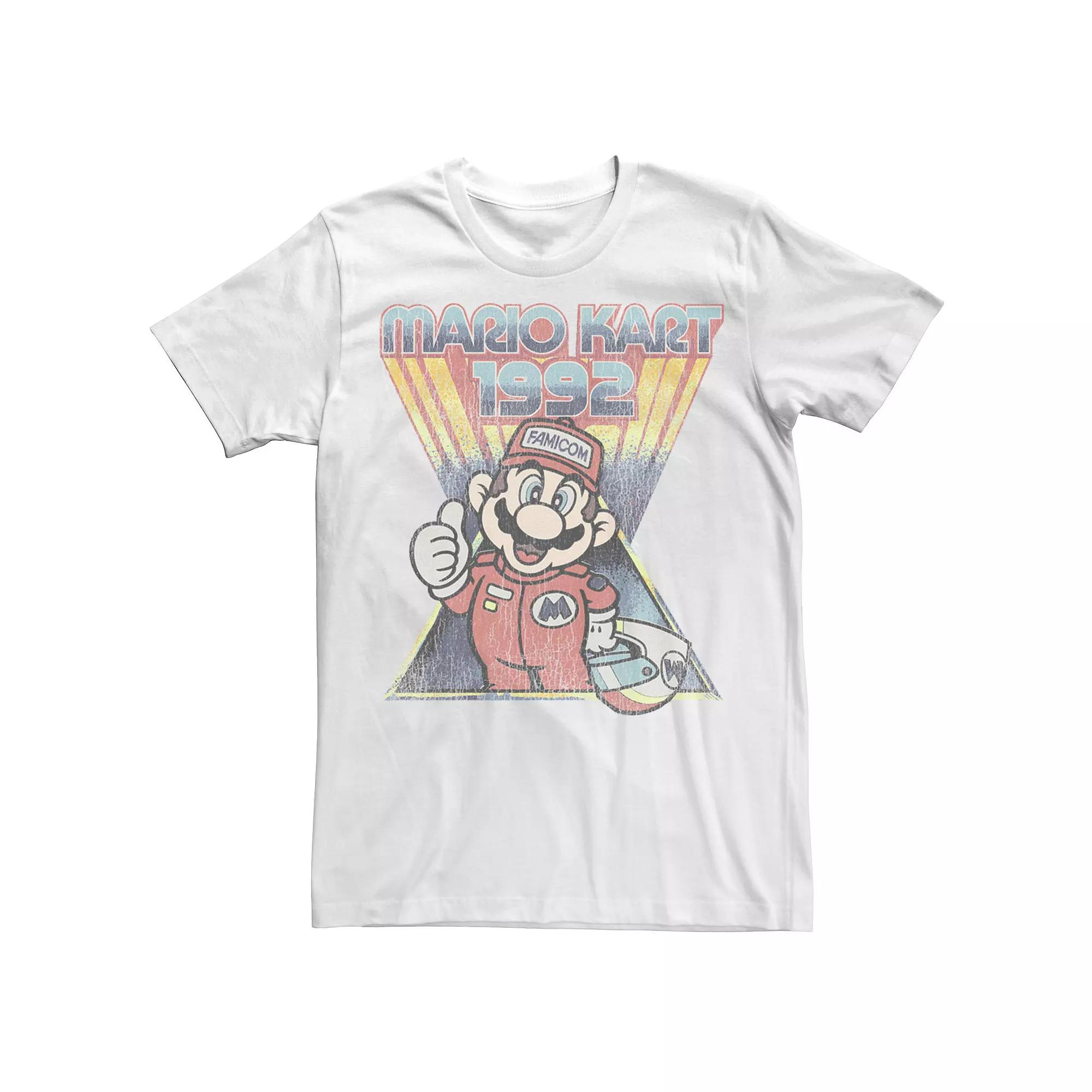Men's Mario Kart 1992 Retro Portrait Tee,  Product Image