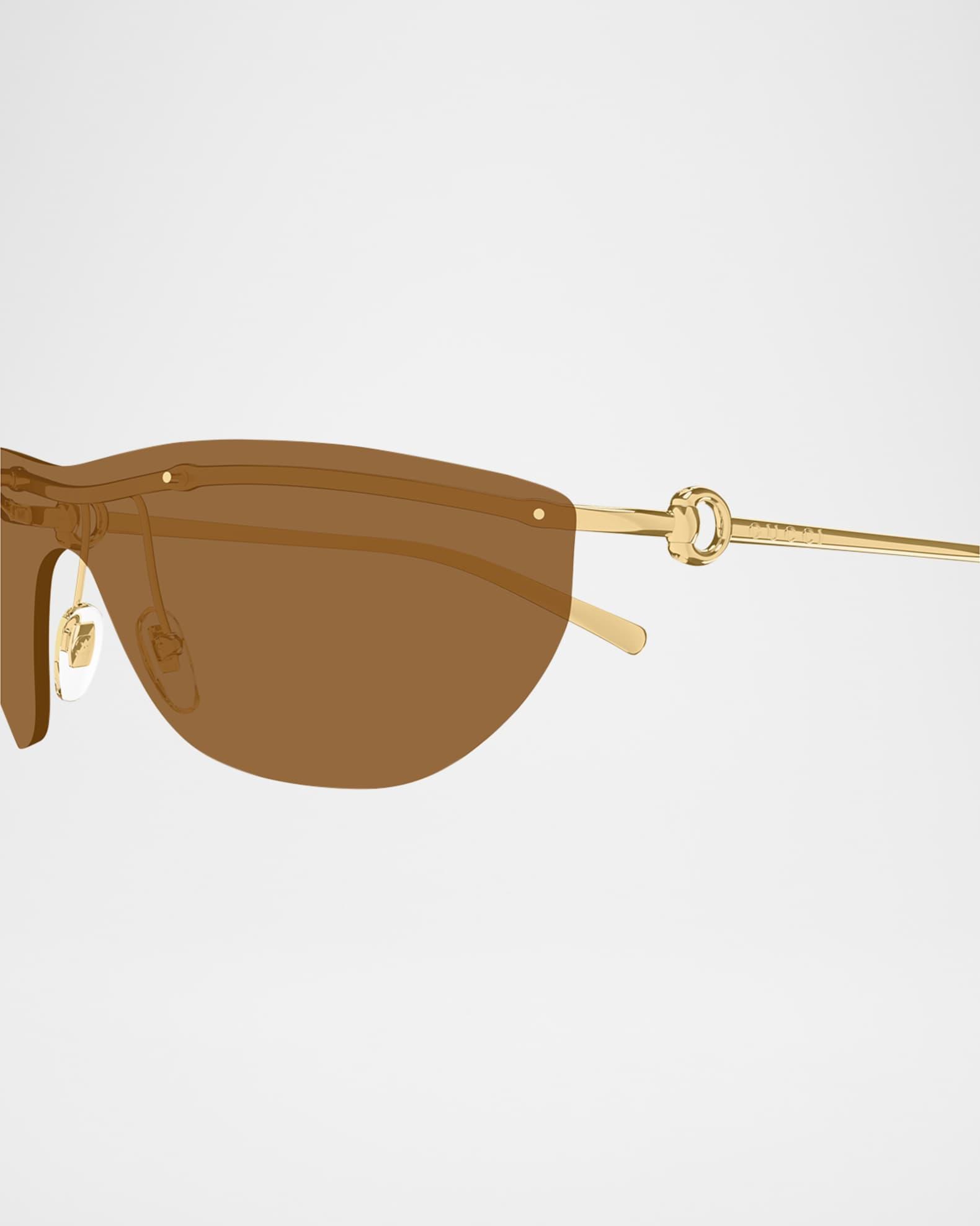 Rimless Metal Shield Sunglasses Product Image