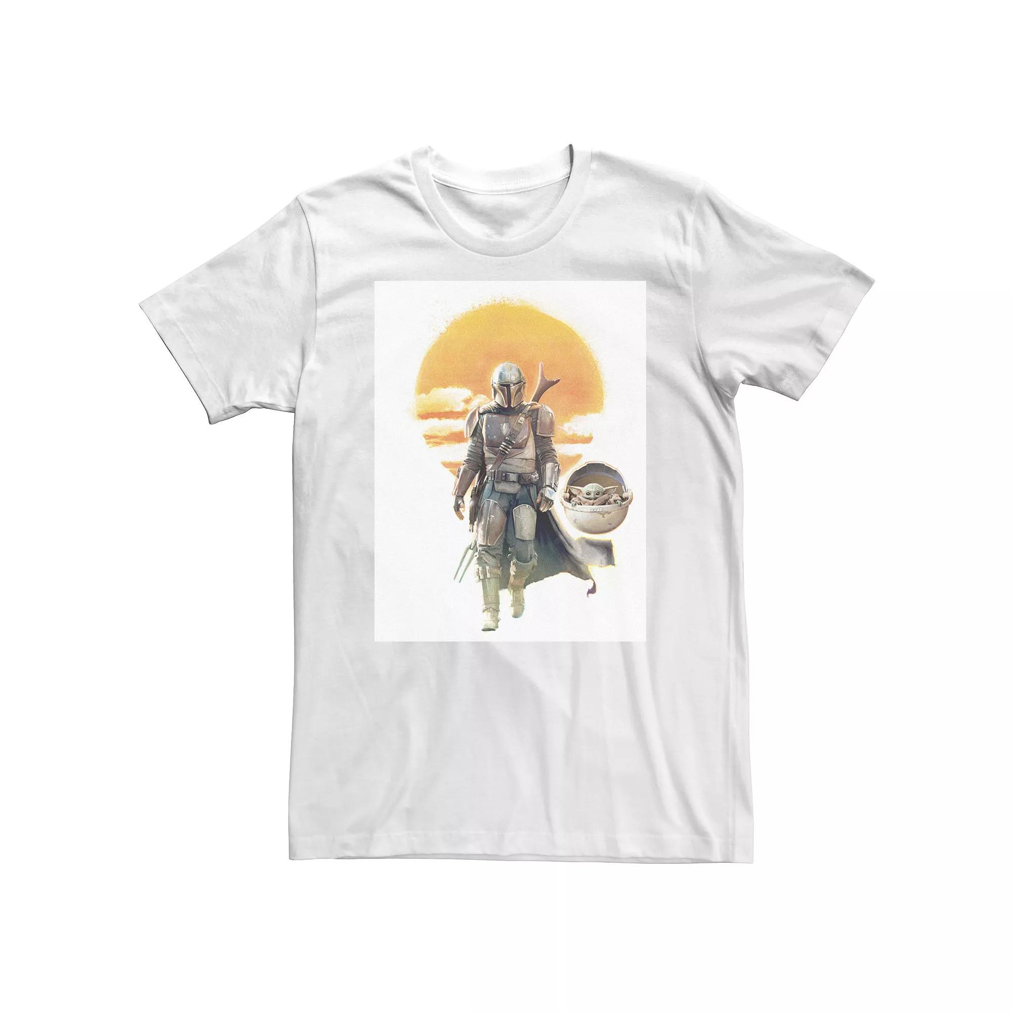Big & Tall Star Wars The Mandalorian The Child Sunset Walk Portrait Tee, Men's,  Product Image