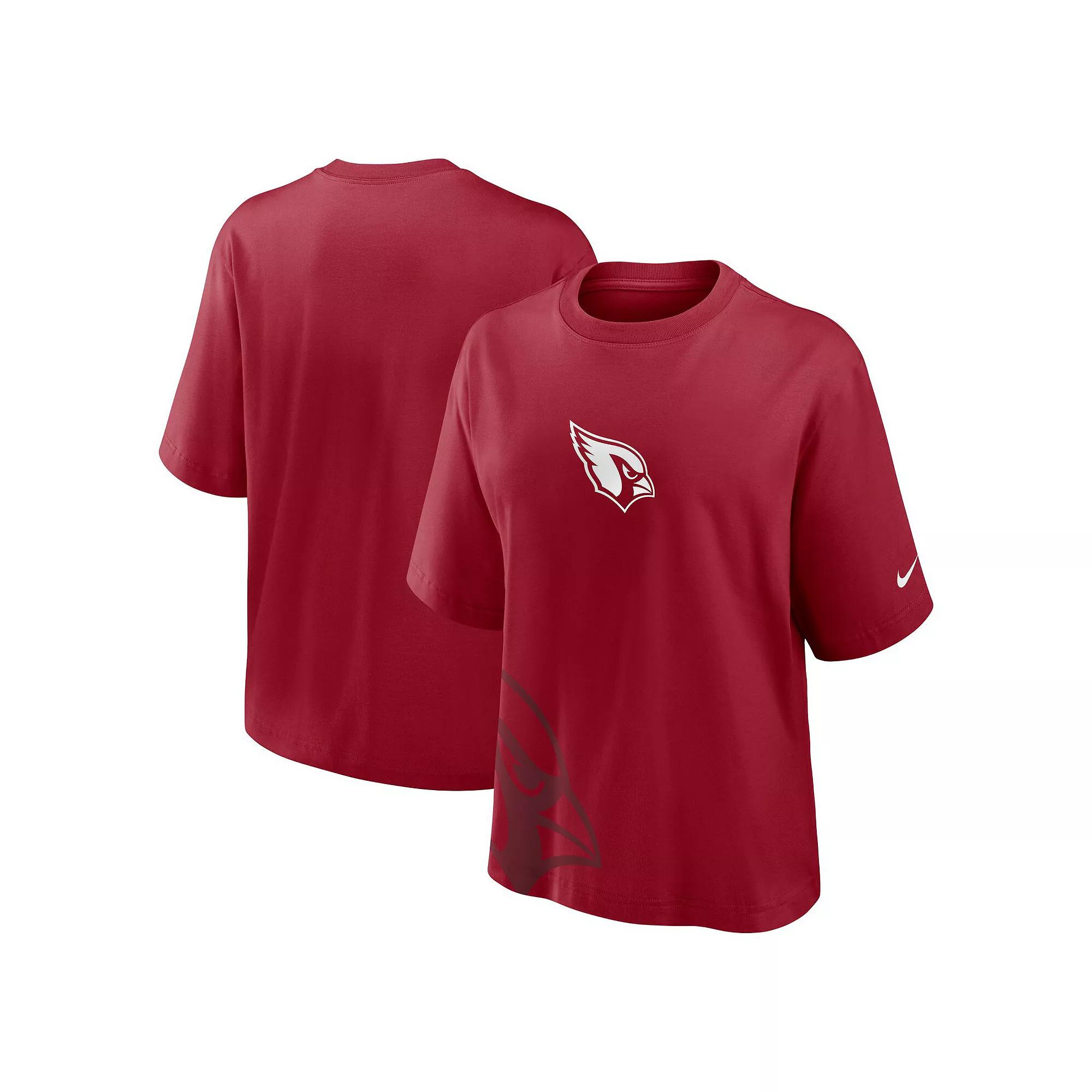 Women's Nike Scarlet San Francisco 49ers Glory Arch Boxy T-Shirt,  Product Image