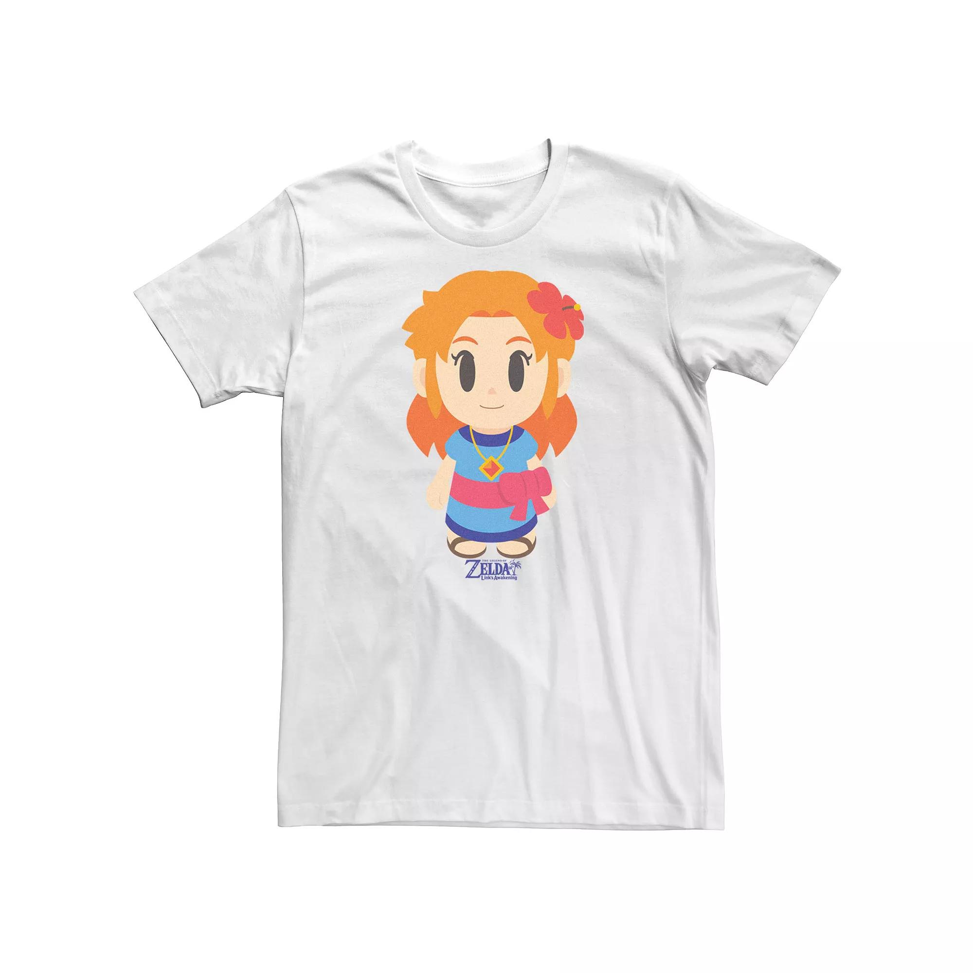 Men's Nintendo Link's Awakening Zelda Full Color Short Sleeve Tee, Size: 3XL, White Product Image