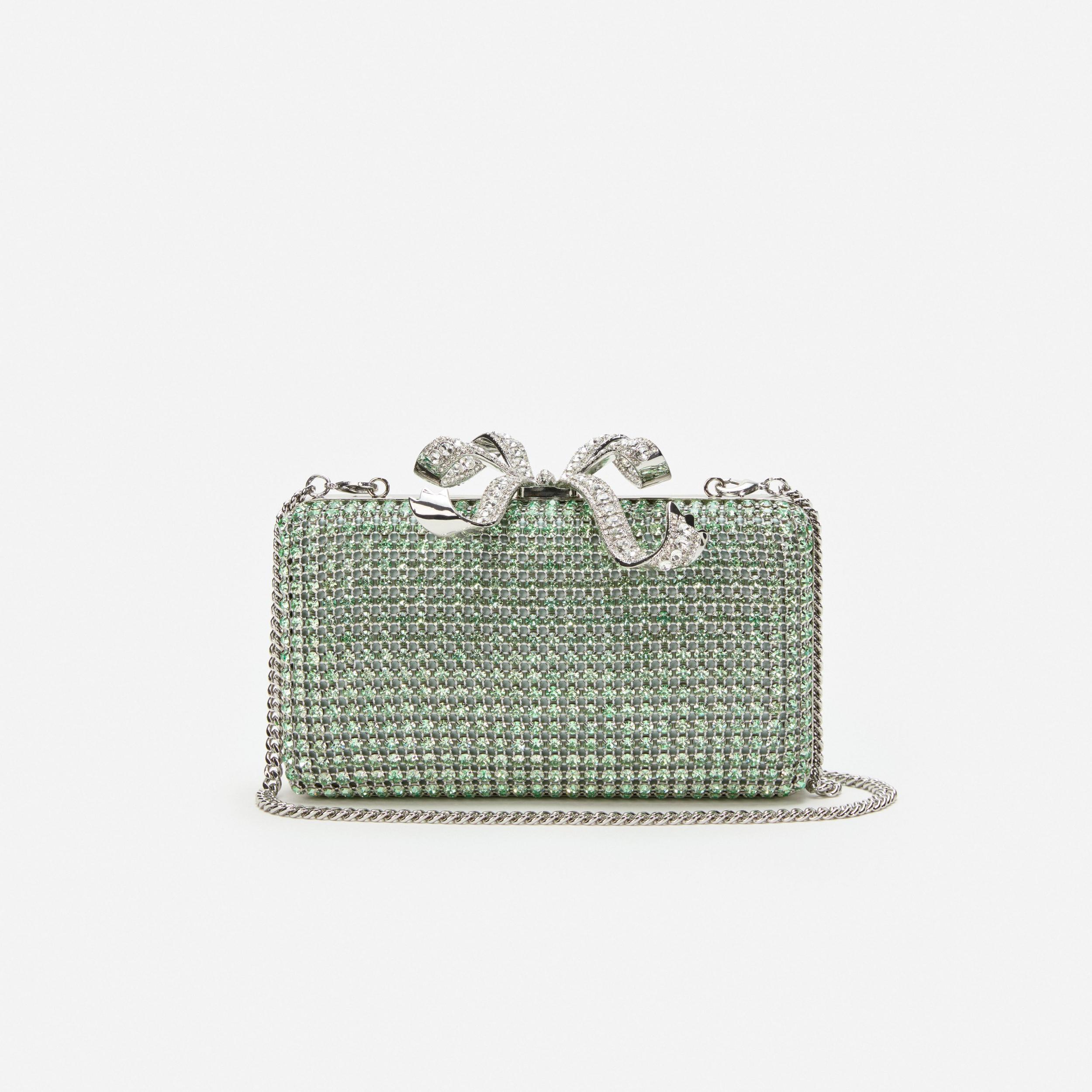 Green Chainmail Clutch Bag Product Image
