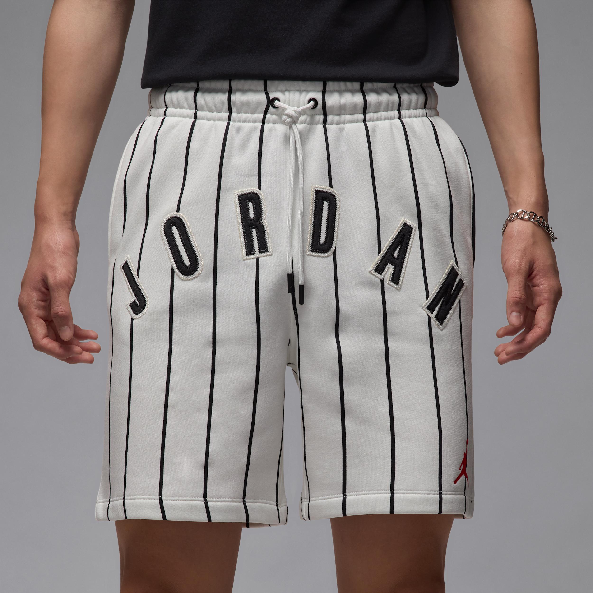 Jordan Mens Jordan Brooklyn Diamond 45 Fleece Shorts - Mens Summit White/Off Noir Product Image
