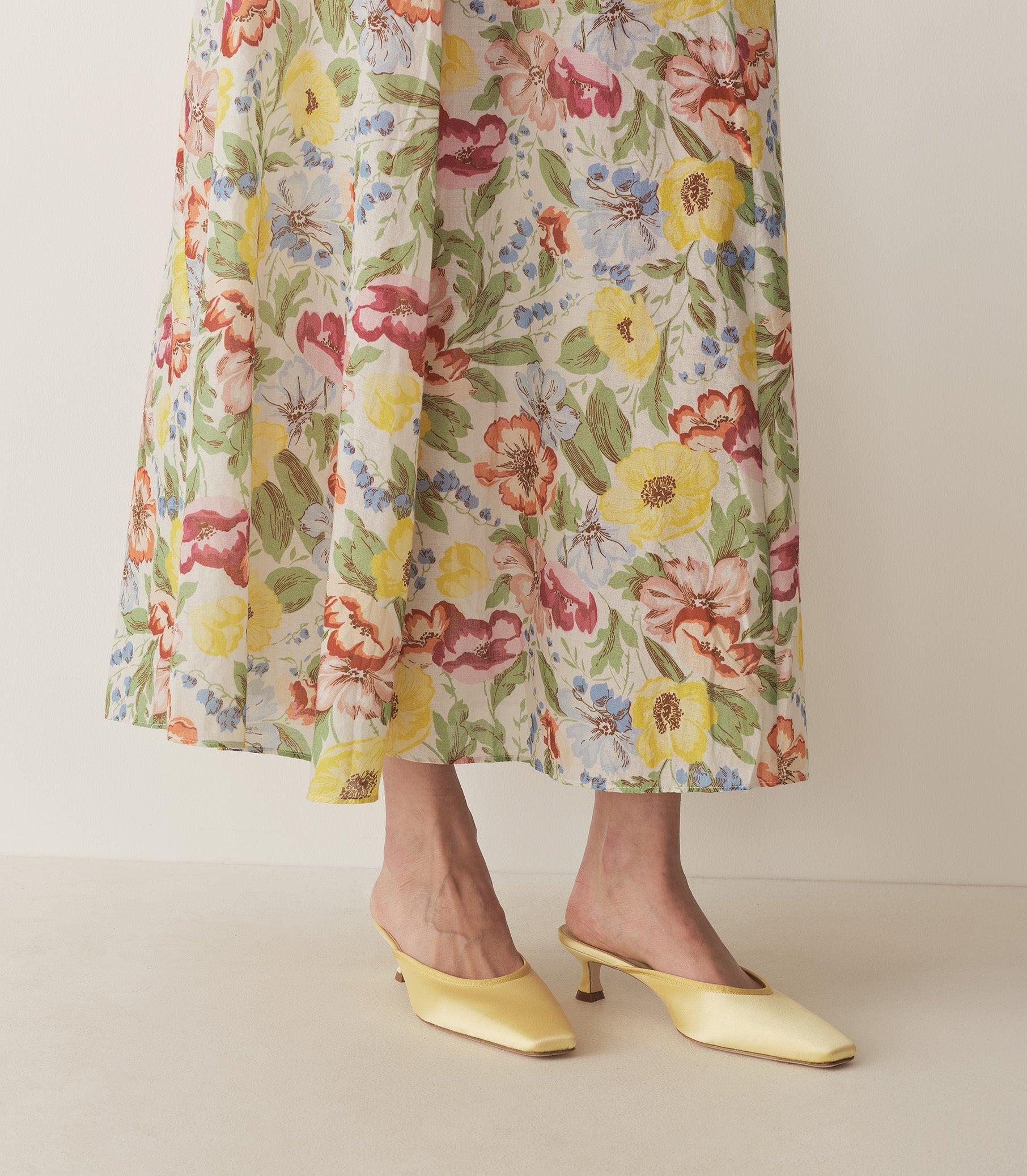 LUMA HEEL -- LEMON SATIN Product Image