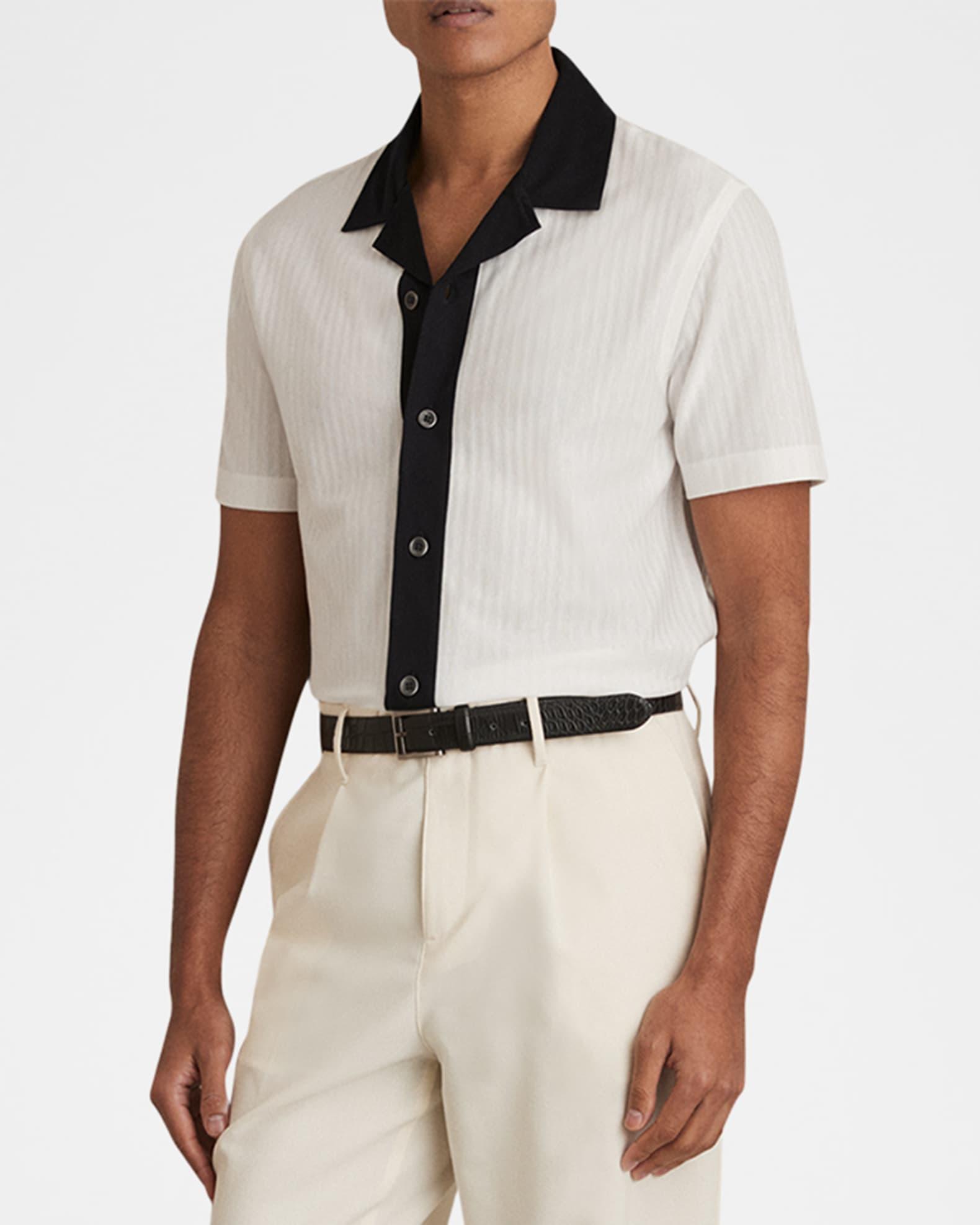Mens Aster Contrast Trim Camp Shirt Product Image