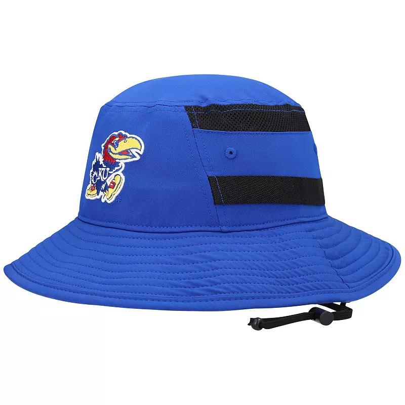 Men's adidas Royal Kansas Jayhawks 2021 Sideline AEROREADY Bucket Hat,  Product Image