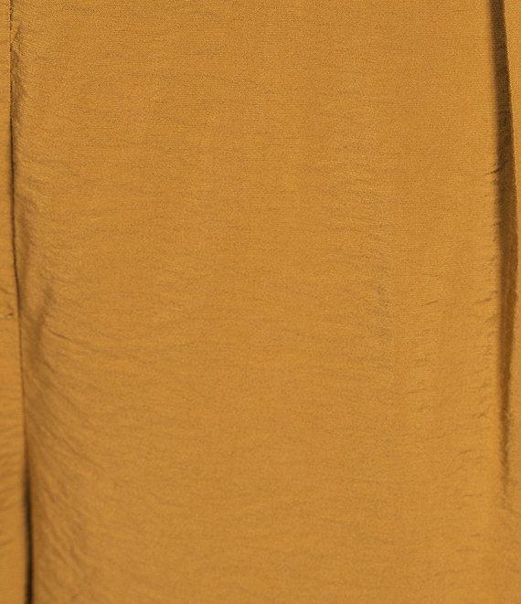 Anne Klein Pull-On Pleat Front Wide Leg Ankle Pants Product Image